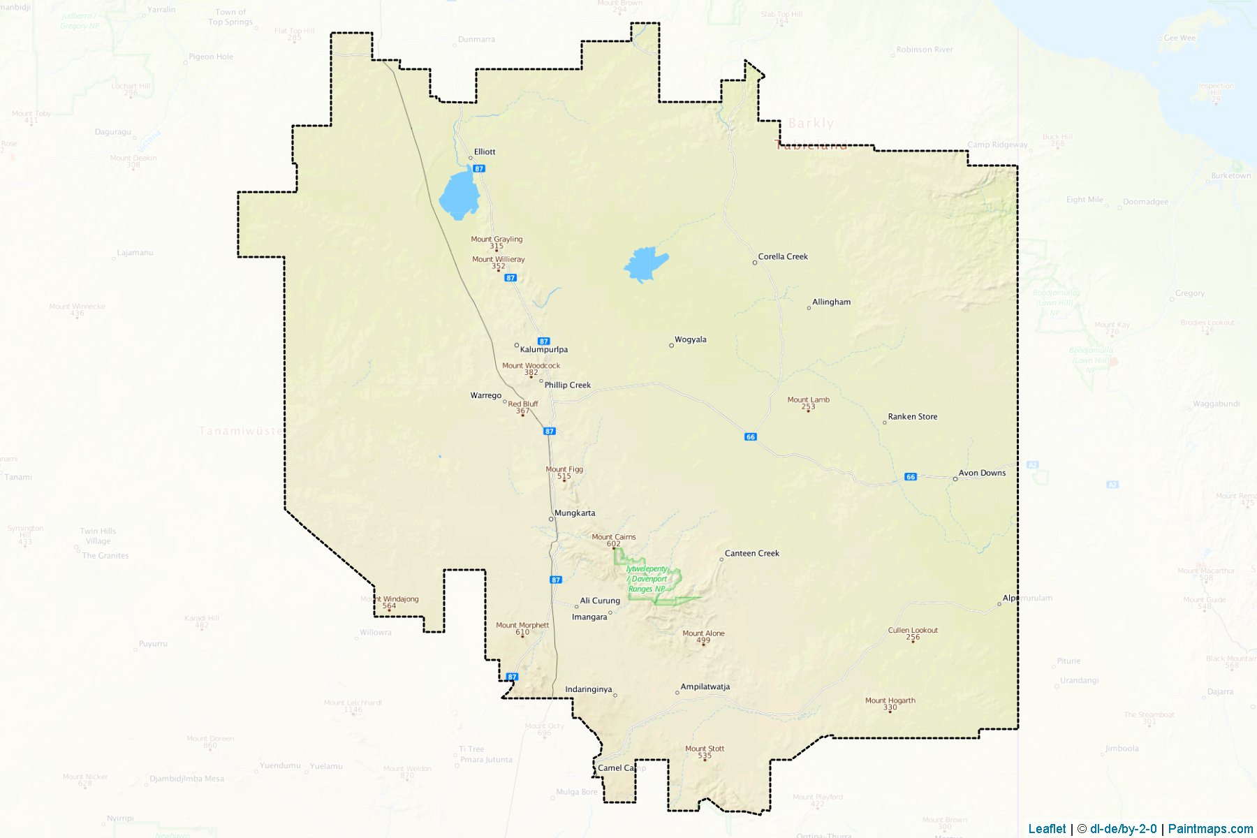 Barkly (Northern Territory) Map Cropping Samples-1