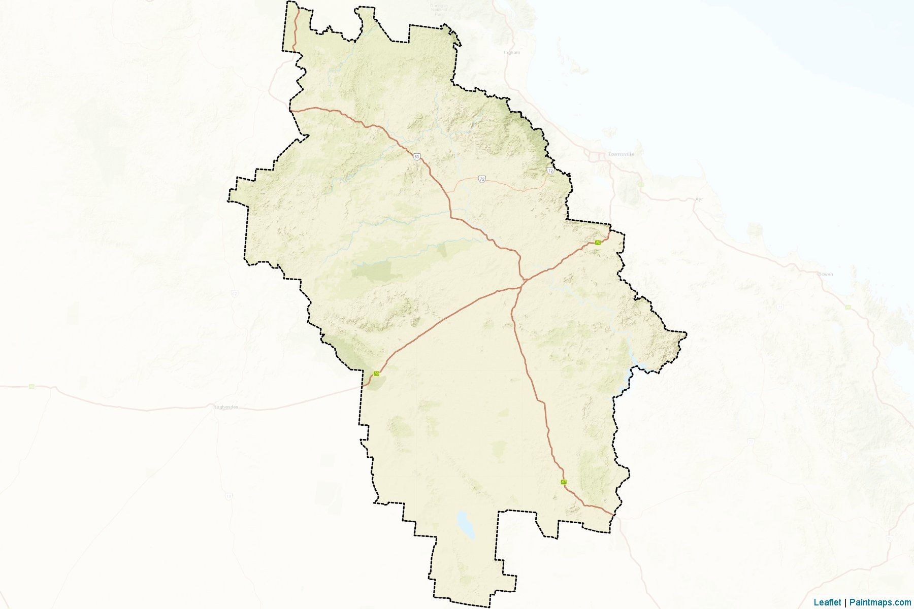 Charters Towers (Queensland) Map Cropping Samples-2