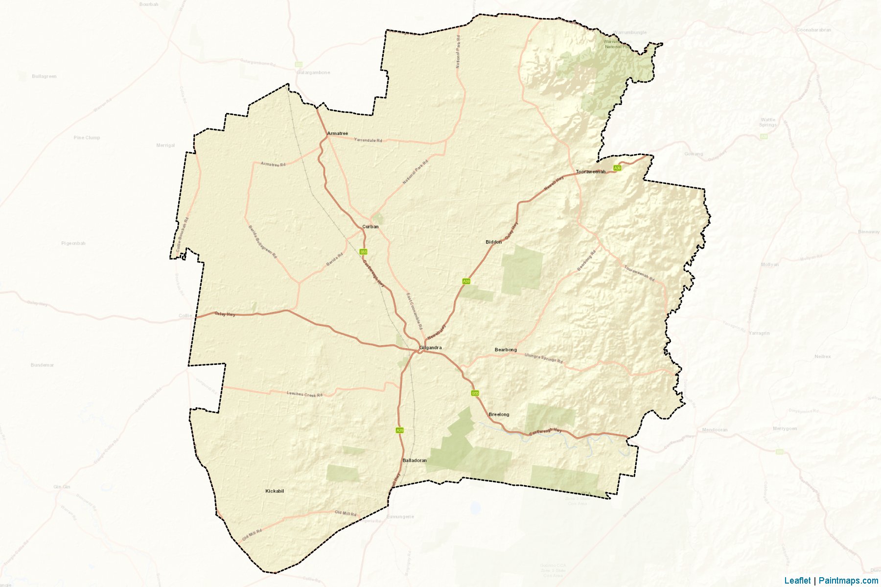 Gilgandra (New South Wales) Map Cropping Samples-2