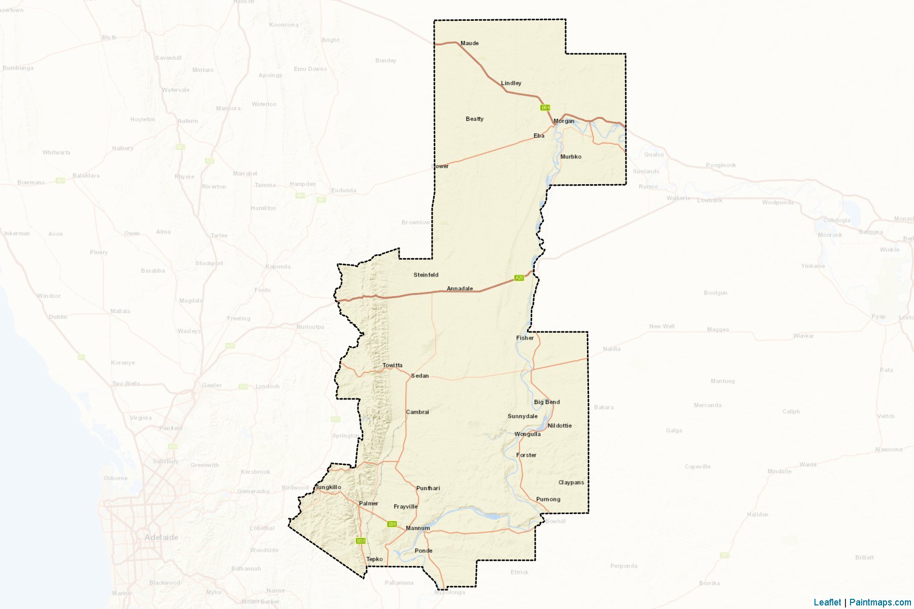 Mid Murray (South Australia) Map Cropping Samples-2