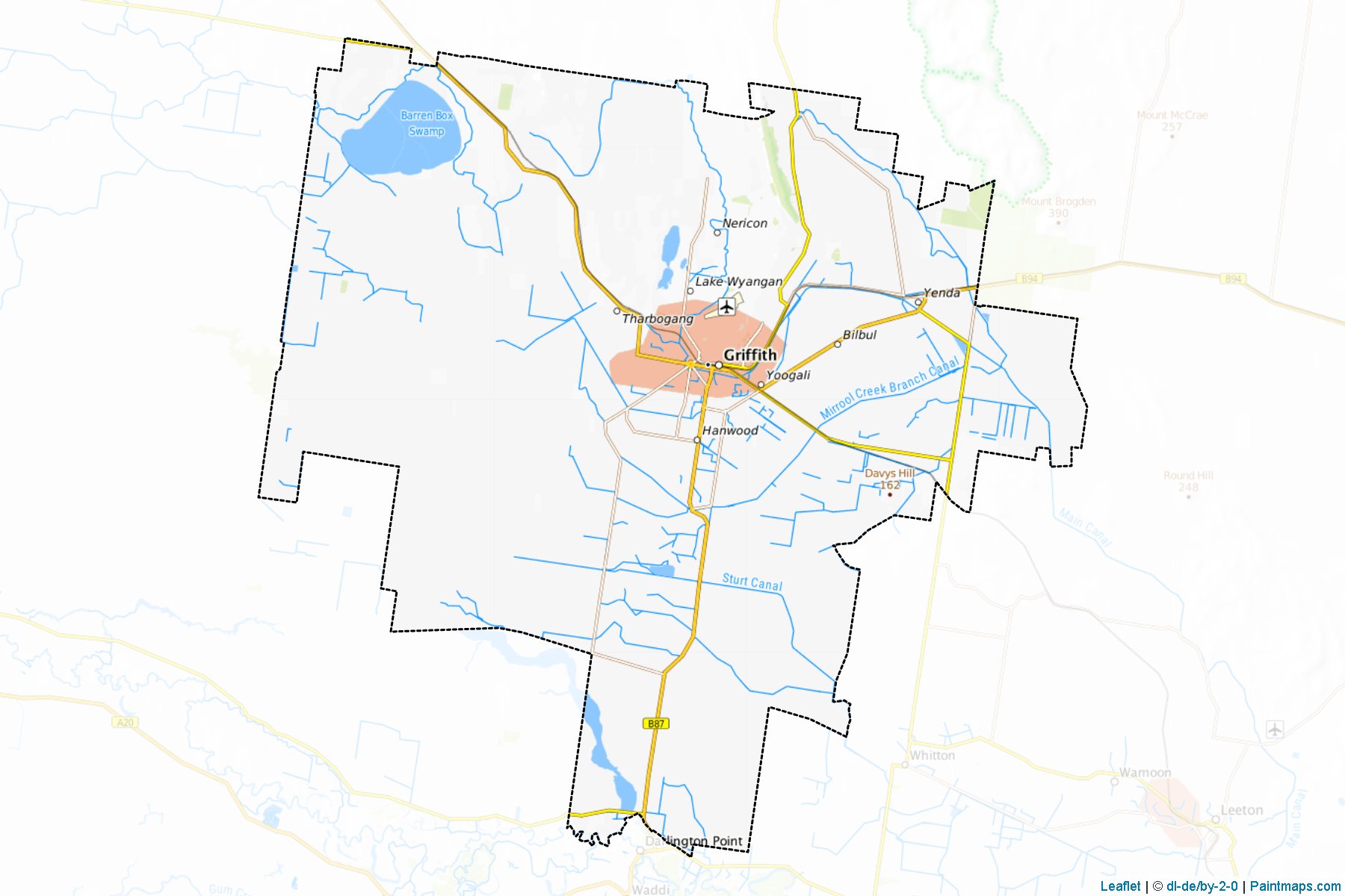 Griffith (New South Wales) Map Cropping Samples-1