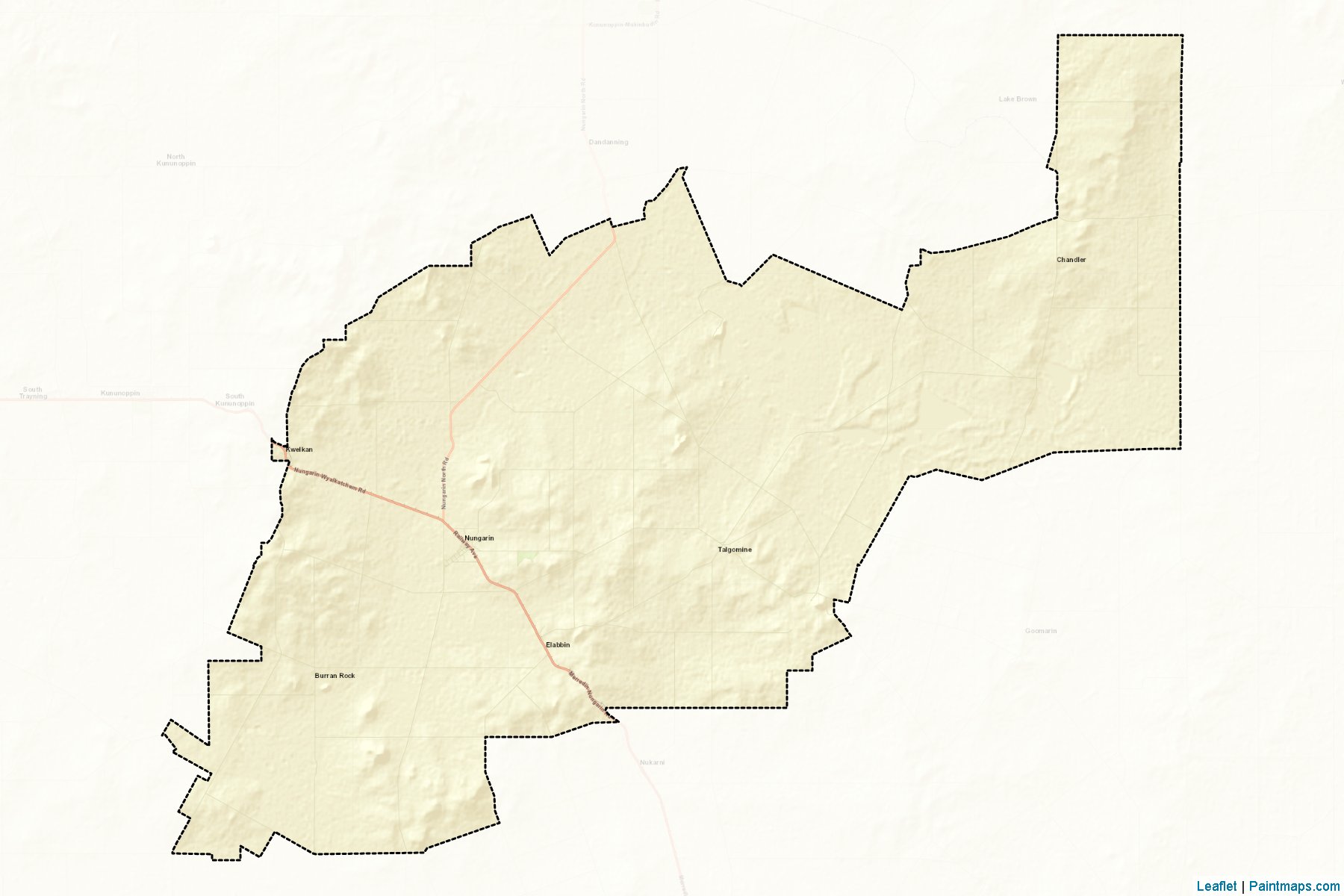 Nungarin (Western Australia) Map Cropping Samples-2