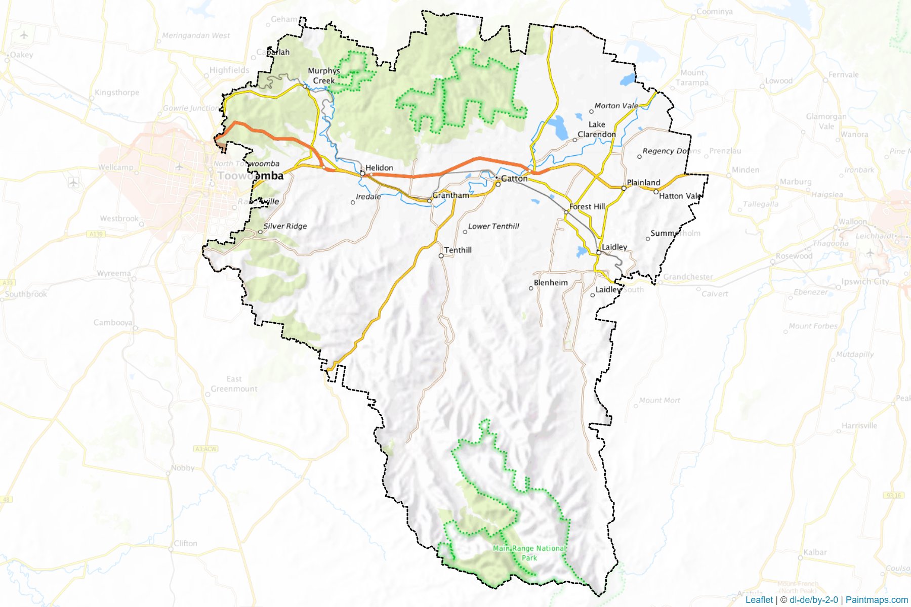 Lockyer Valley (Queensland) Map Cropping Samples-1