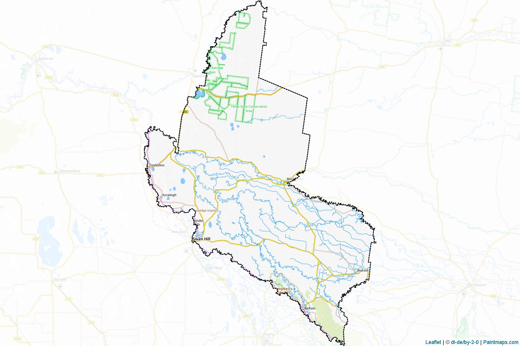 Wakool (New South Wales) Map Cropping Samples-1