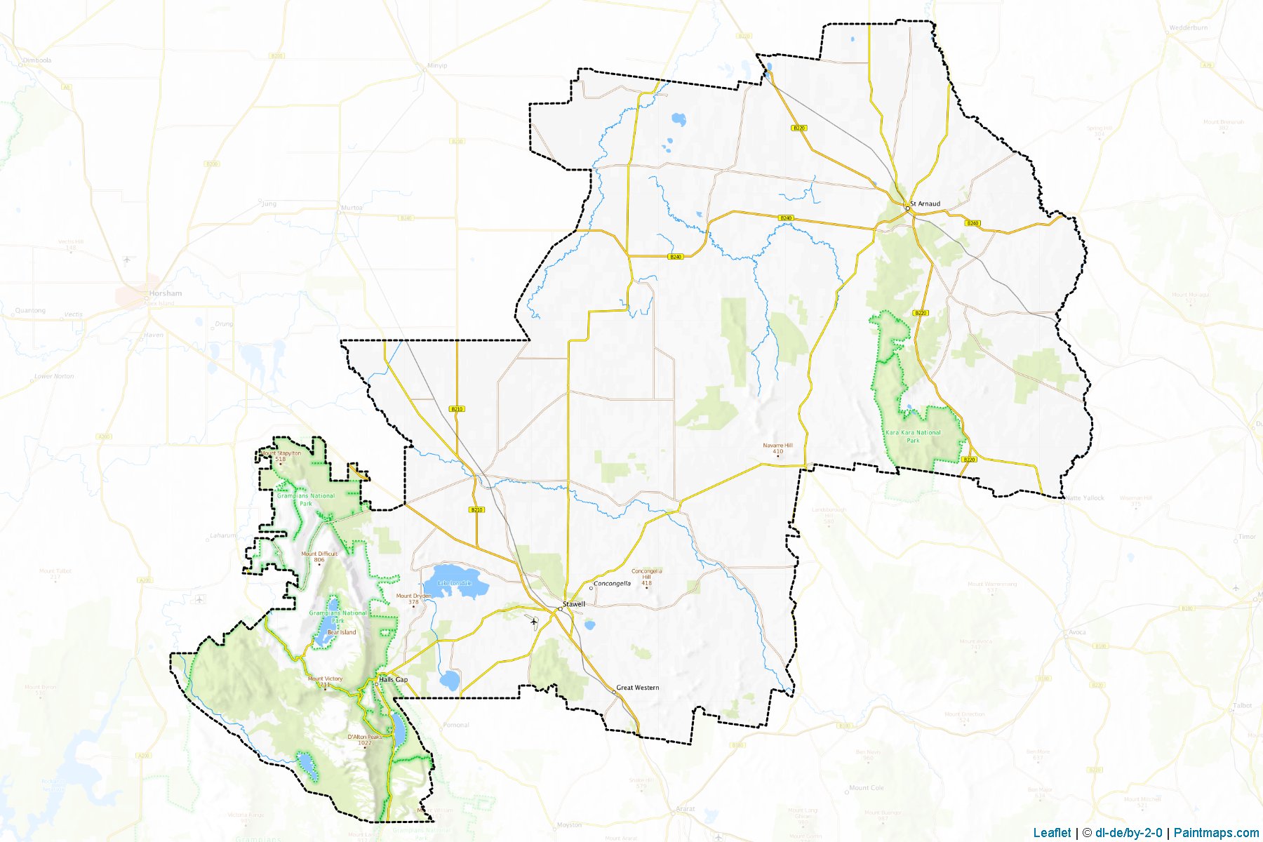 Northern Grampians (Victoria) Map Cropping Samples-1