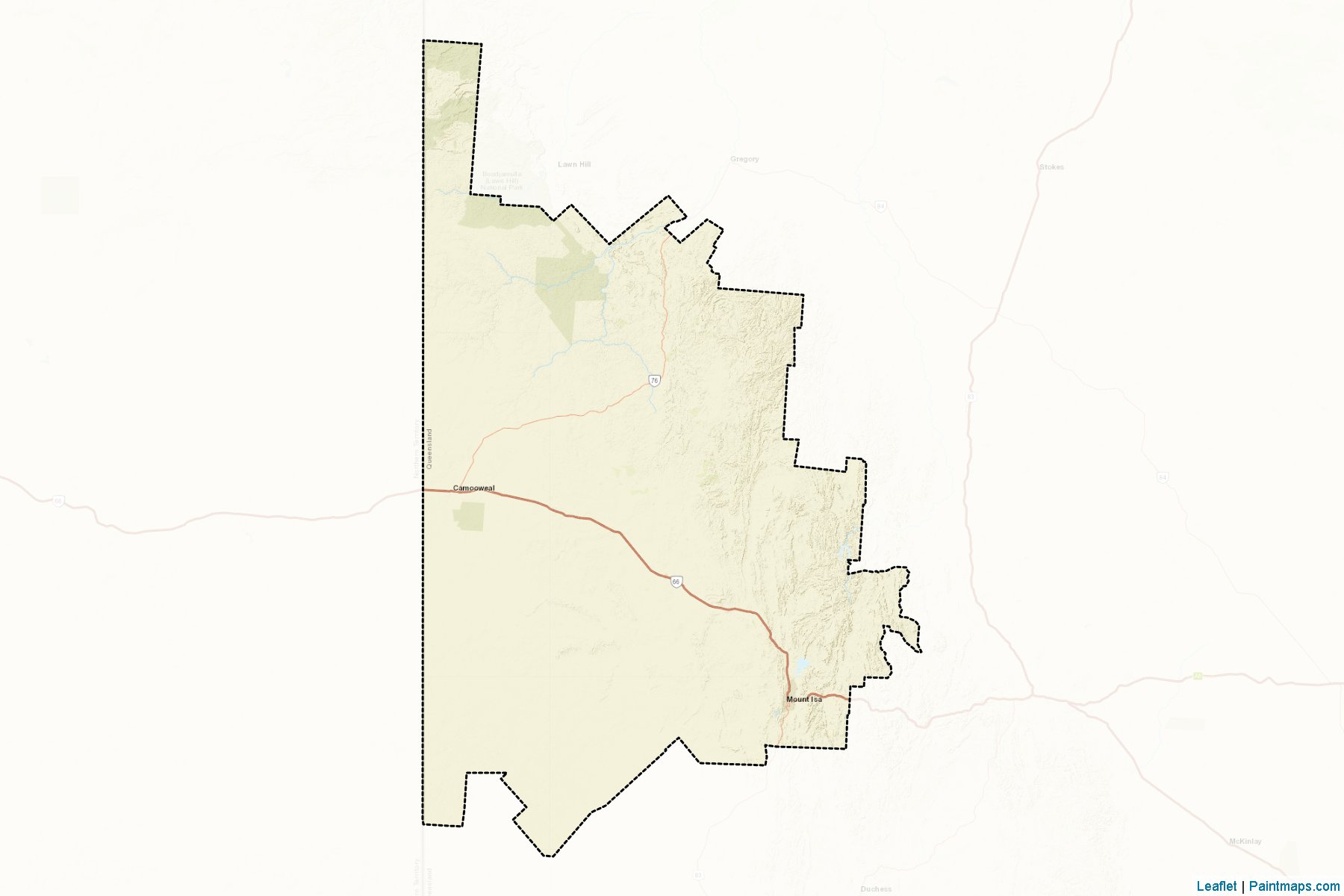 Mount Isa (Queensland) Map Cropping Samples-2