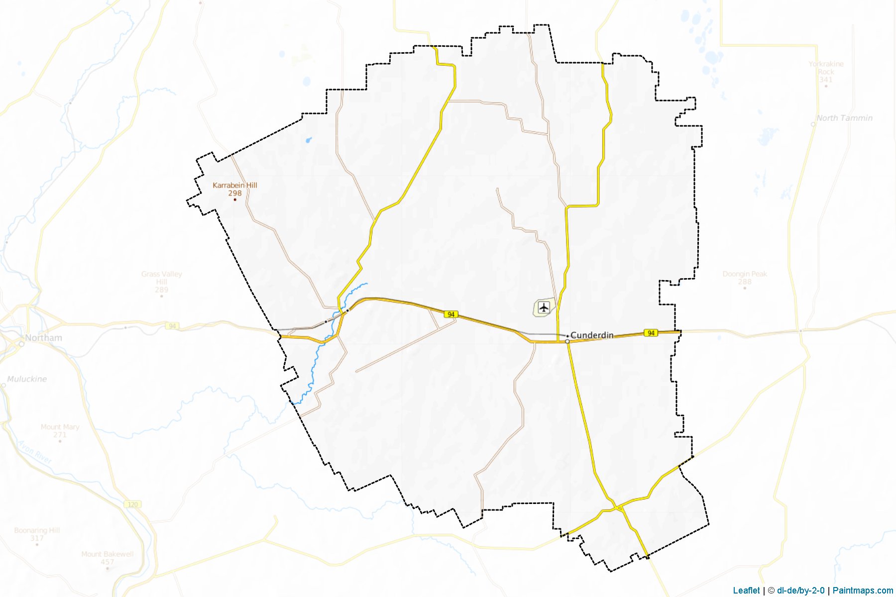 Cunderdin (Western Australia) Map Cropping Samples-1