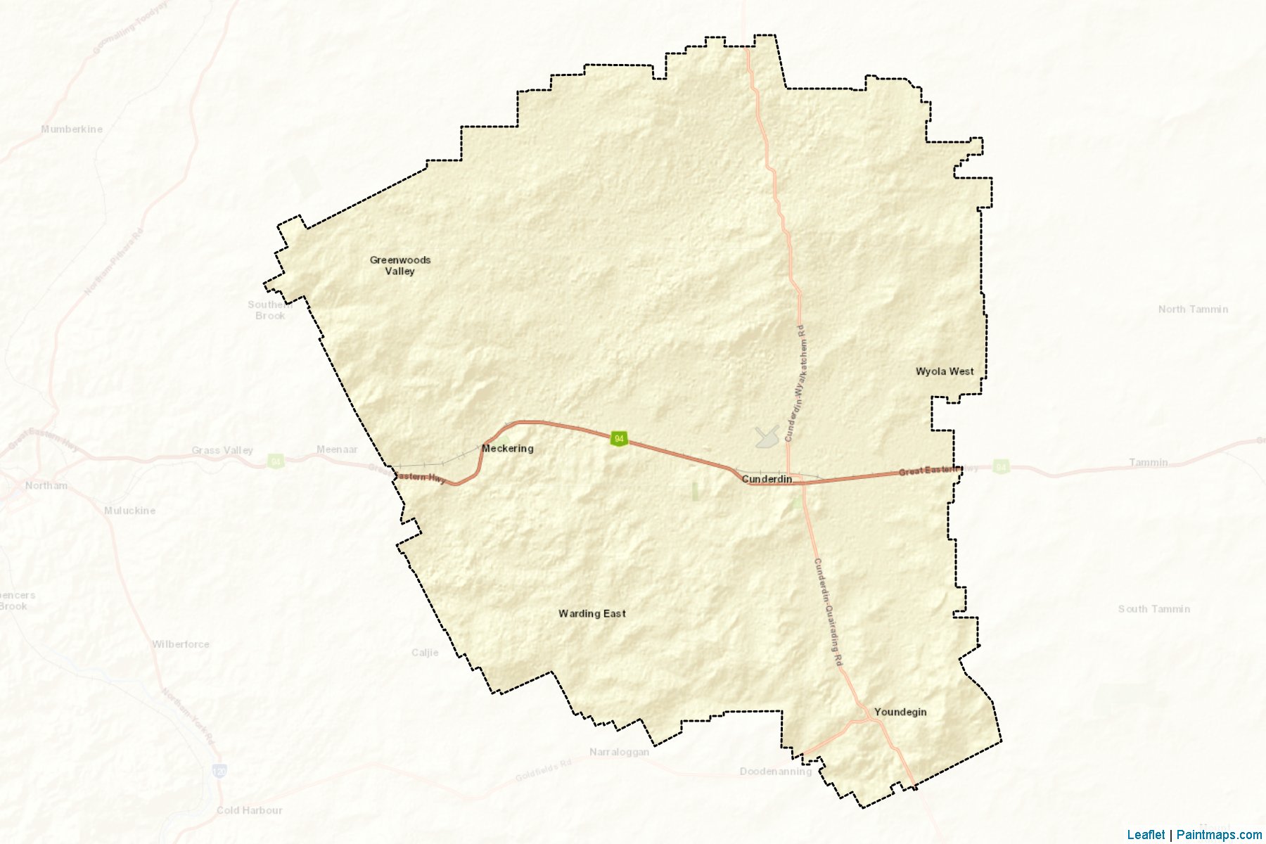 Cunderdin (Western Australia) Map Cropping Samples-2