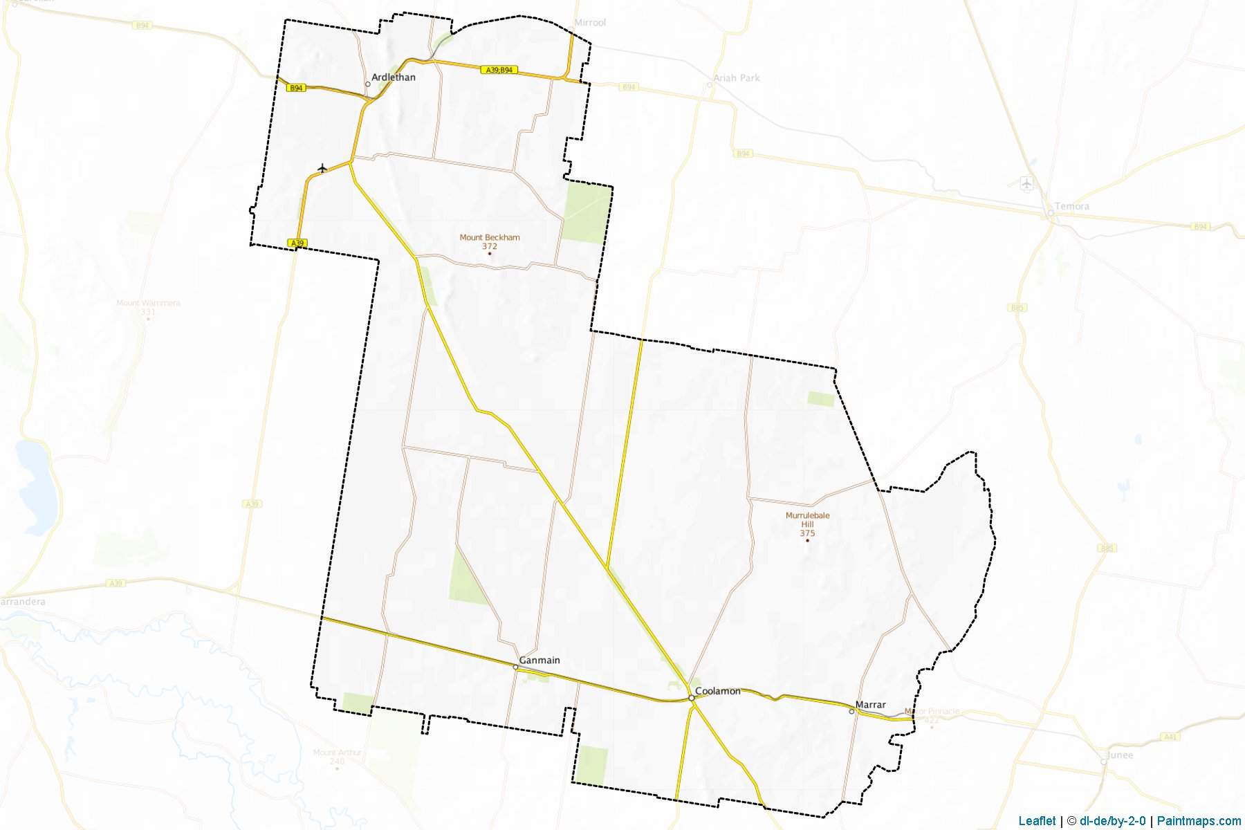 Coolamon (New South Wales) Map Cropping Samples-1