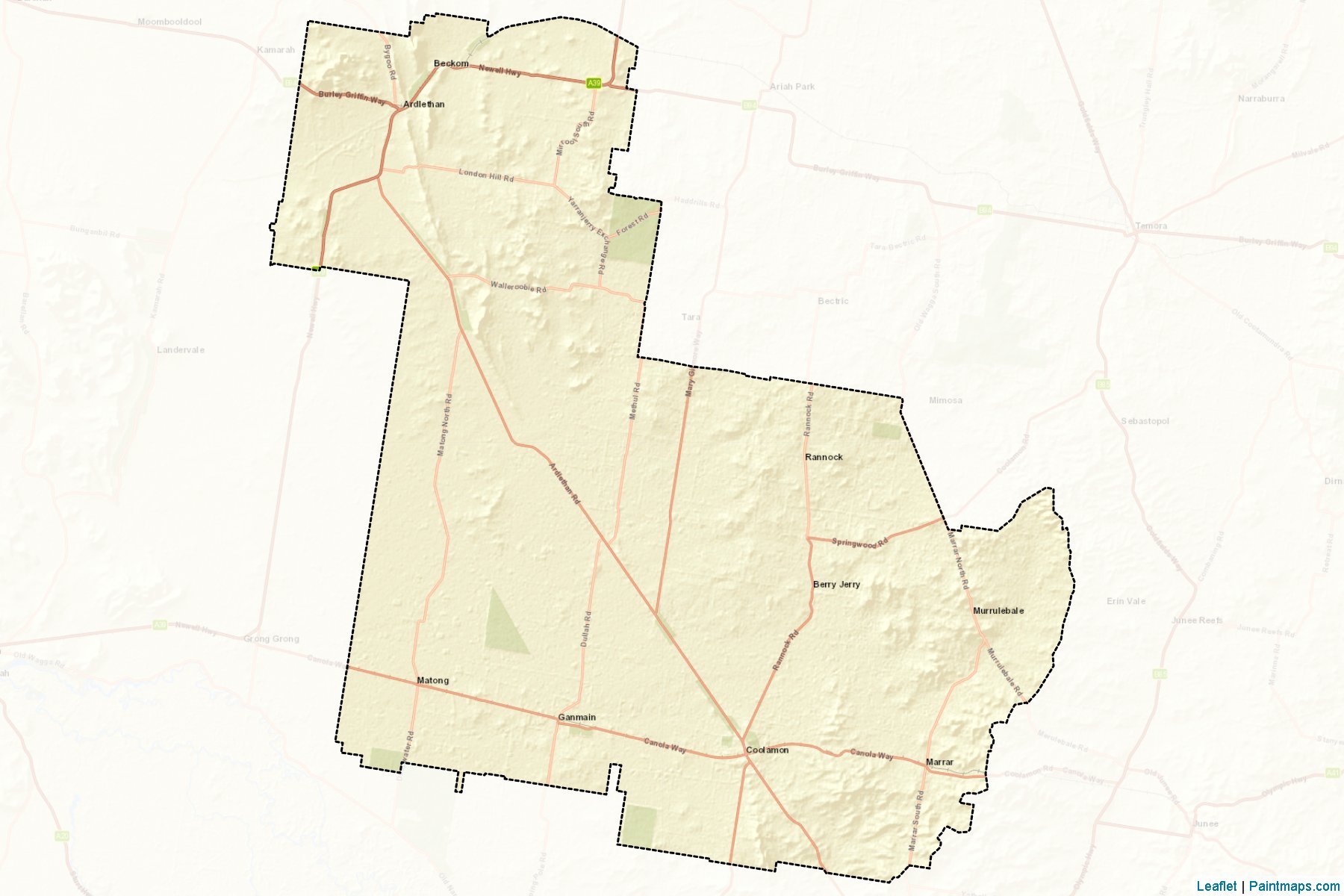 Coolamon (New South Wales) Map Cropping Samples-2