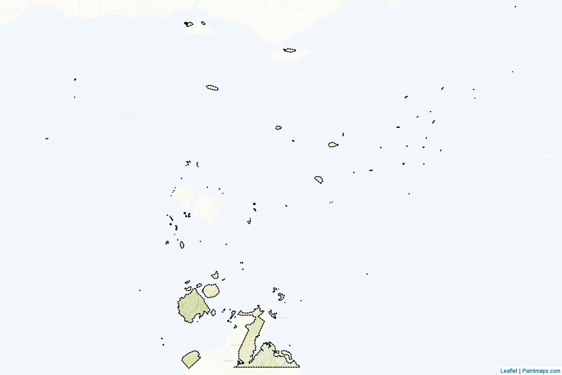 Muestras de recorte de mapas Torres (Queensland)-2