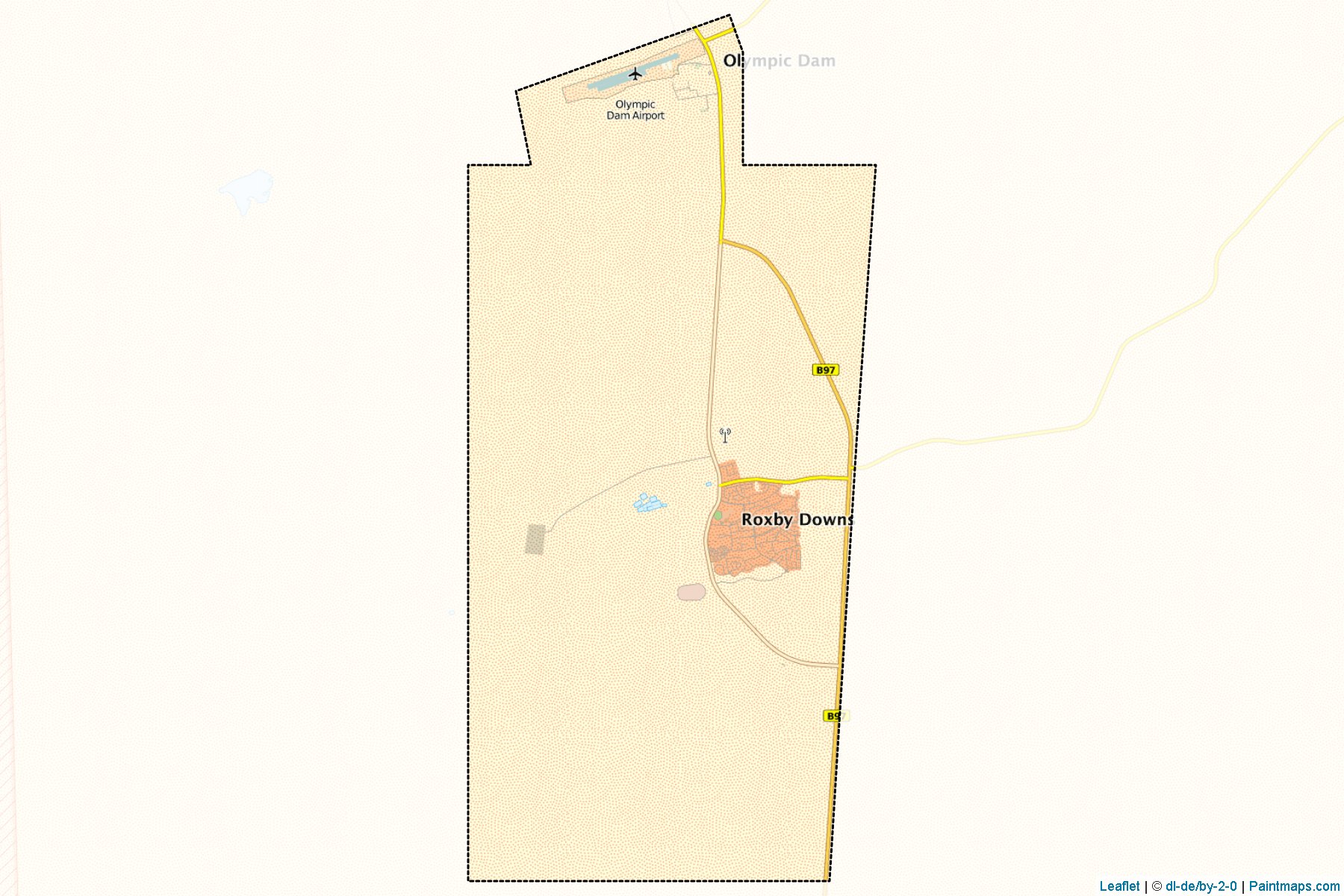 Roxby Downs (Güney Avustralya) Haritası Örnekleri-1