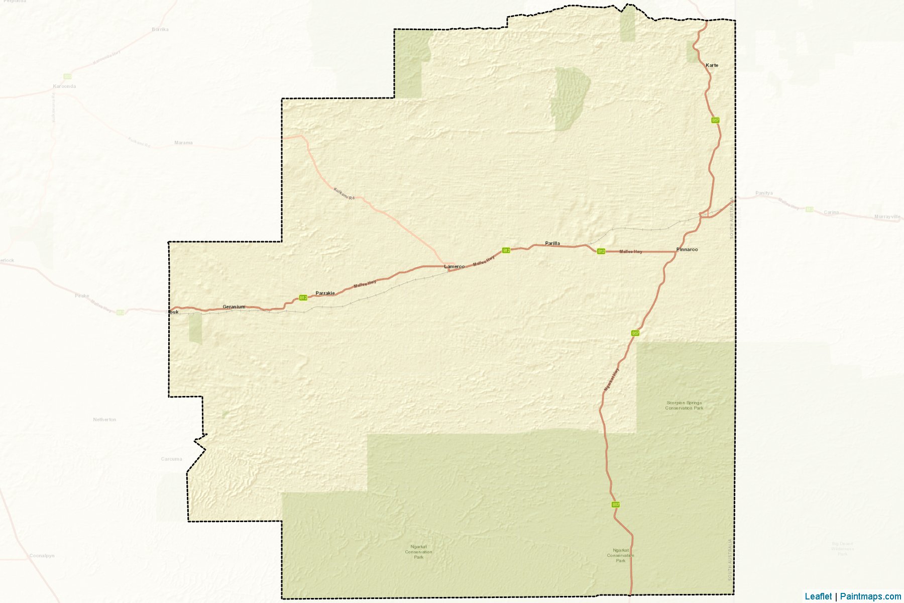 Muestras de recorte de mapas Southern Mallee (South Australia)-2