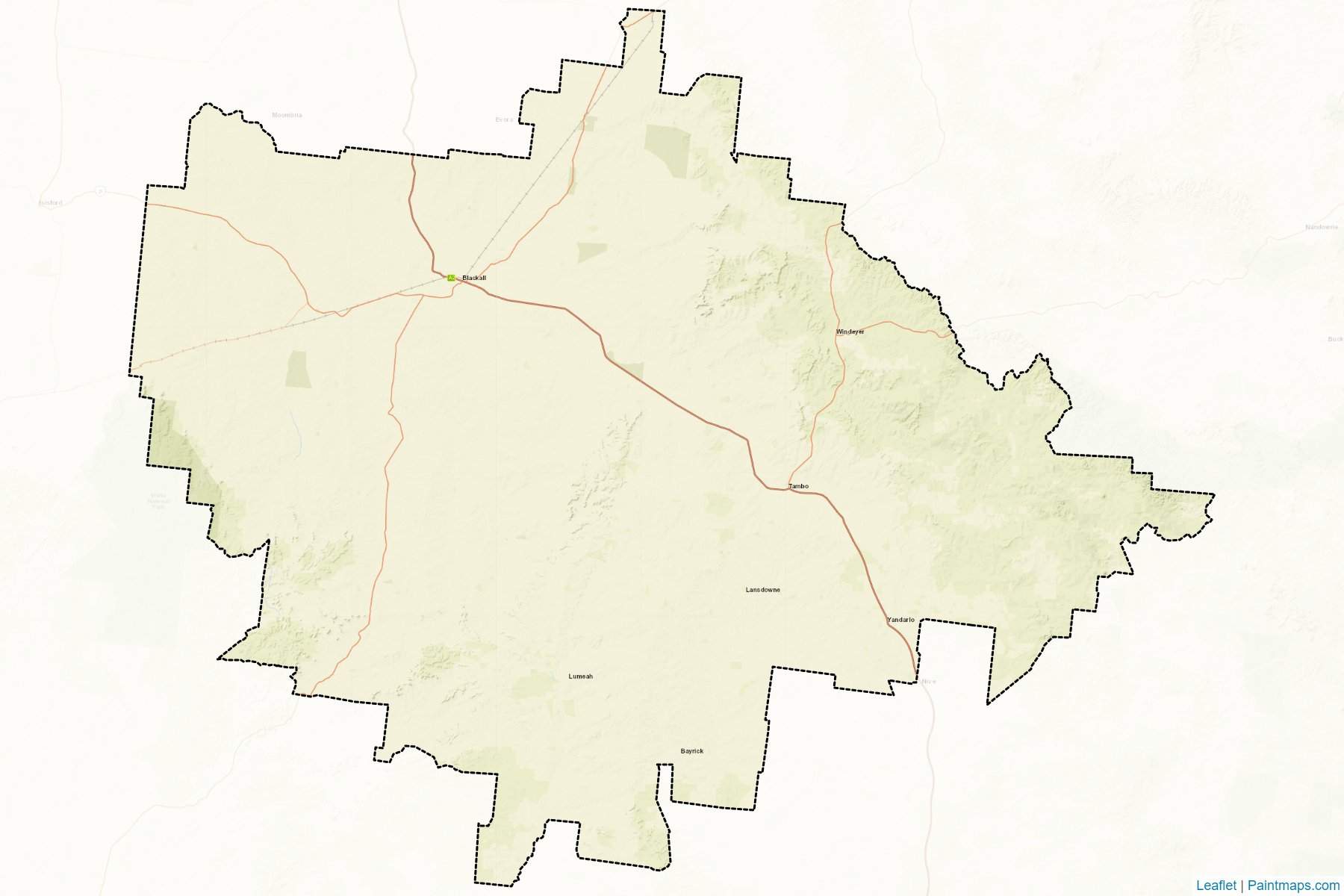 Blackall Tambo (Queensland) Map Cropping Samples-2