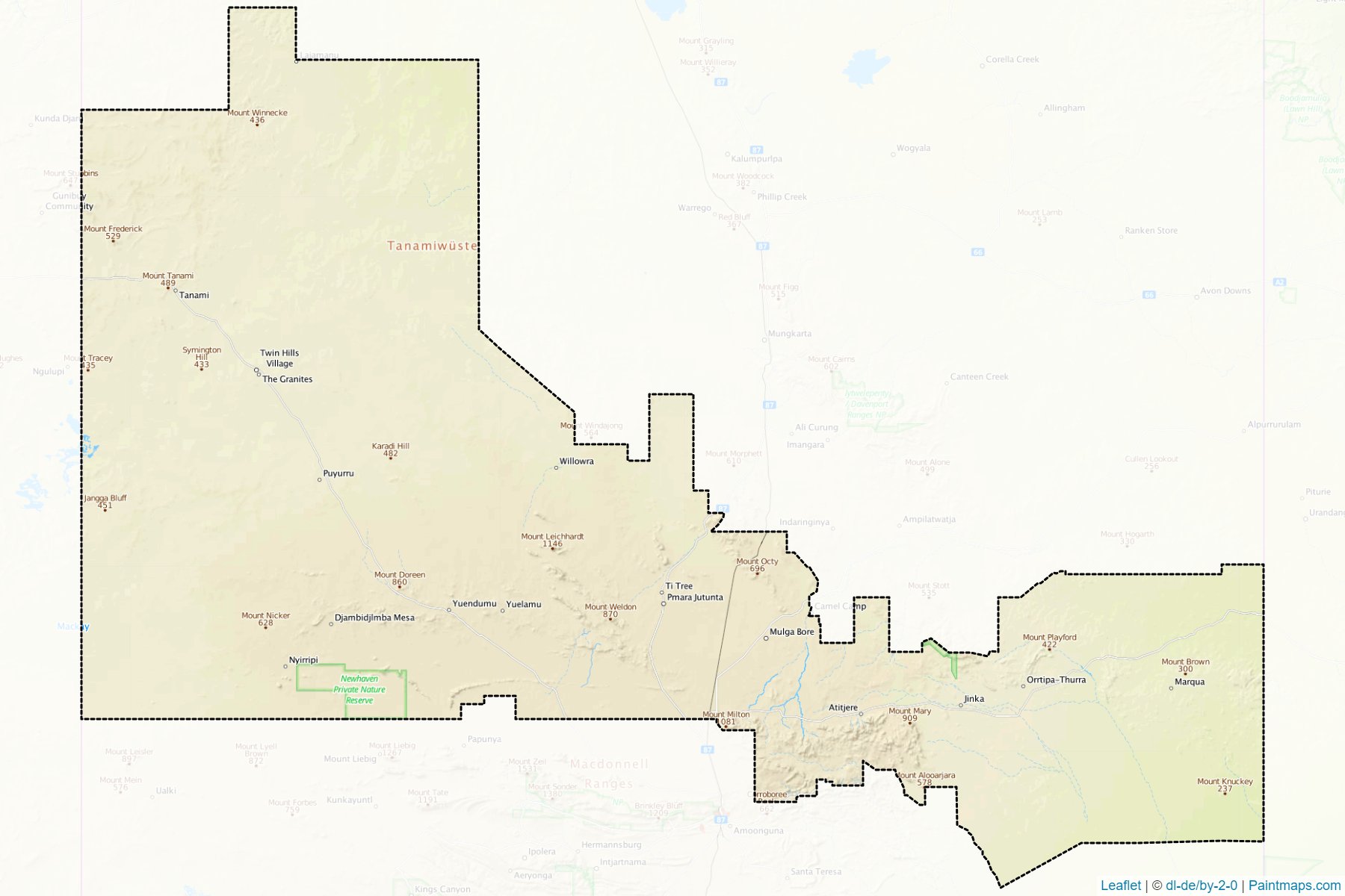 Central Desert (Northern Territory) Map Cropping Samples-1