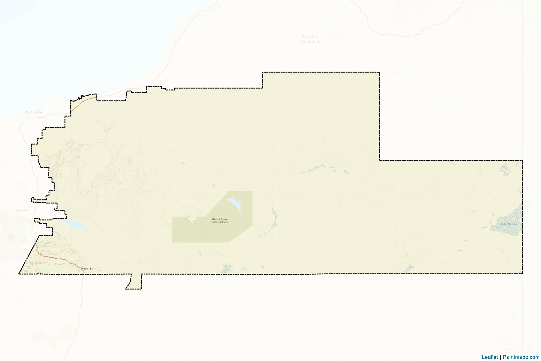 East Pilbara (Western Australia) Map Cropping Samples-2