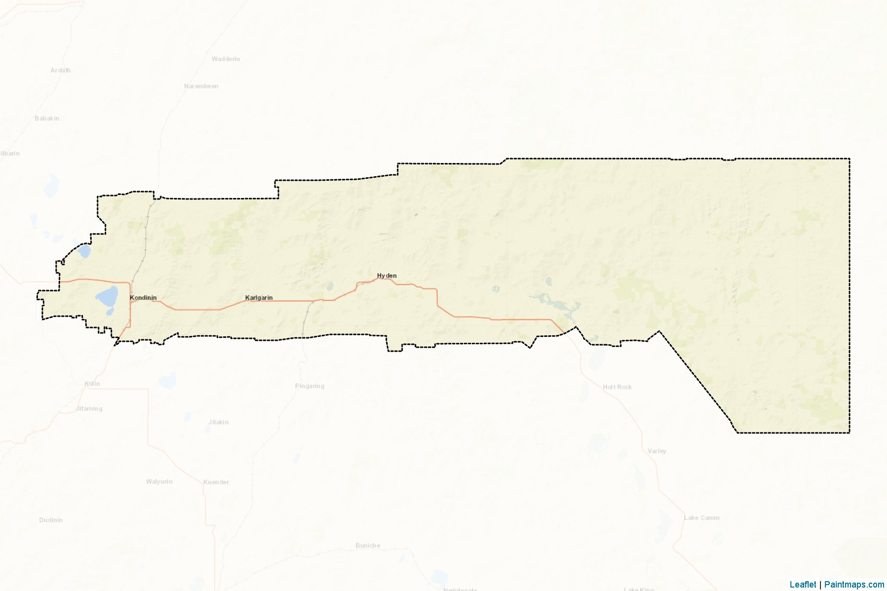 Muestras de recorte de mapas Kondinin (Western Australia)-2