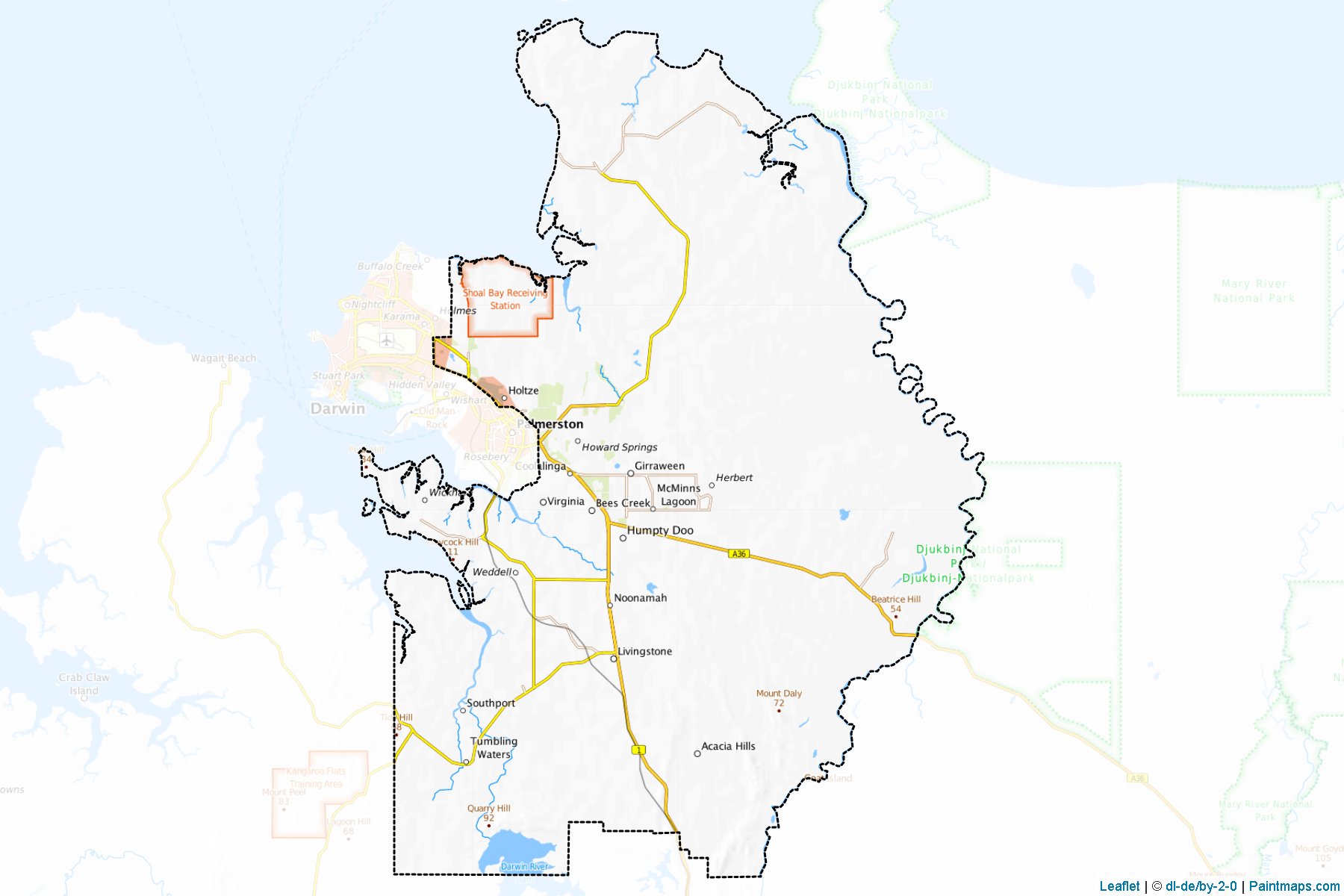 Muestras de recorte de mapas Litchfield (Northern Territory)-1