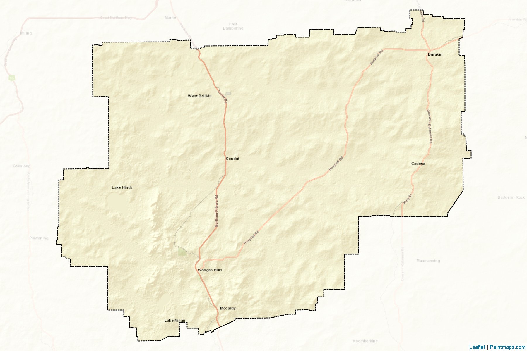 Wongan-Ballidu (Western Australia) Map Cropping Samples-2