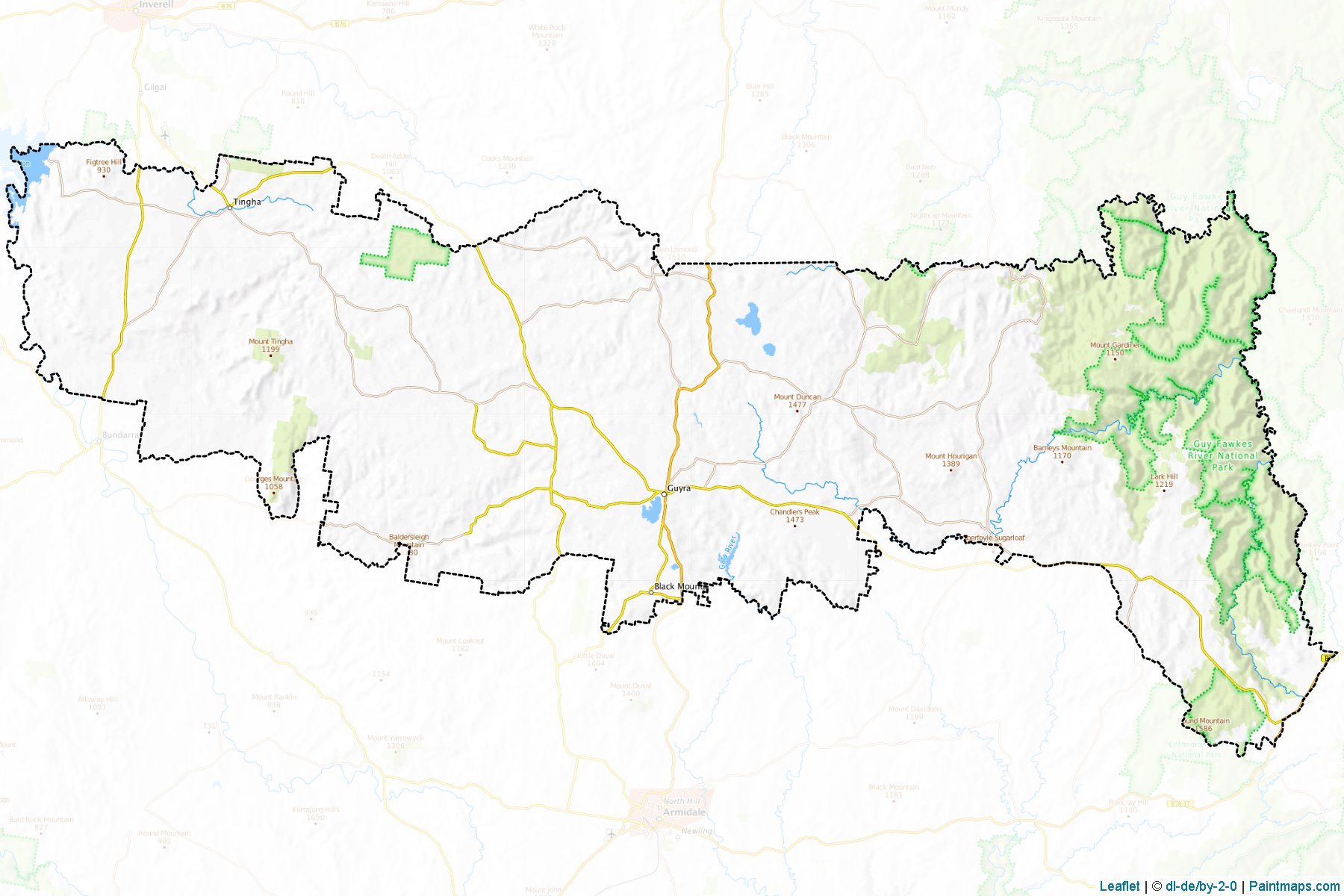 Guyra (New South Wales) Map Cropping Samples-1