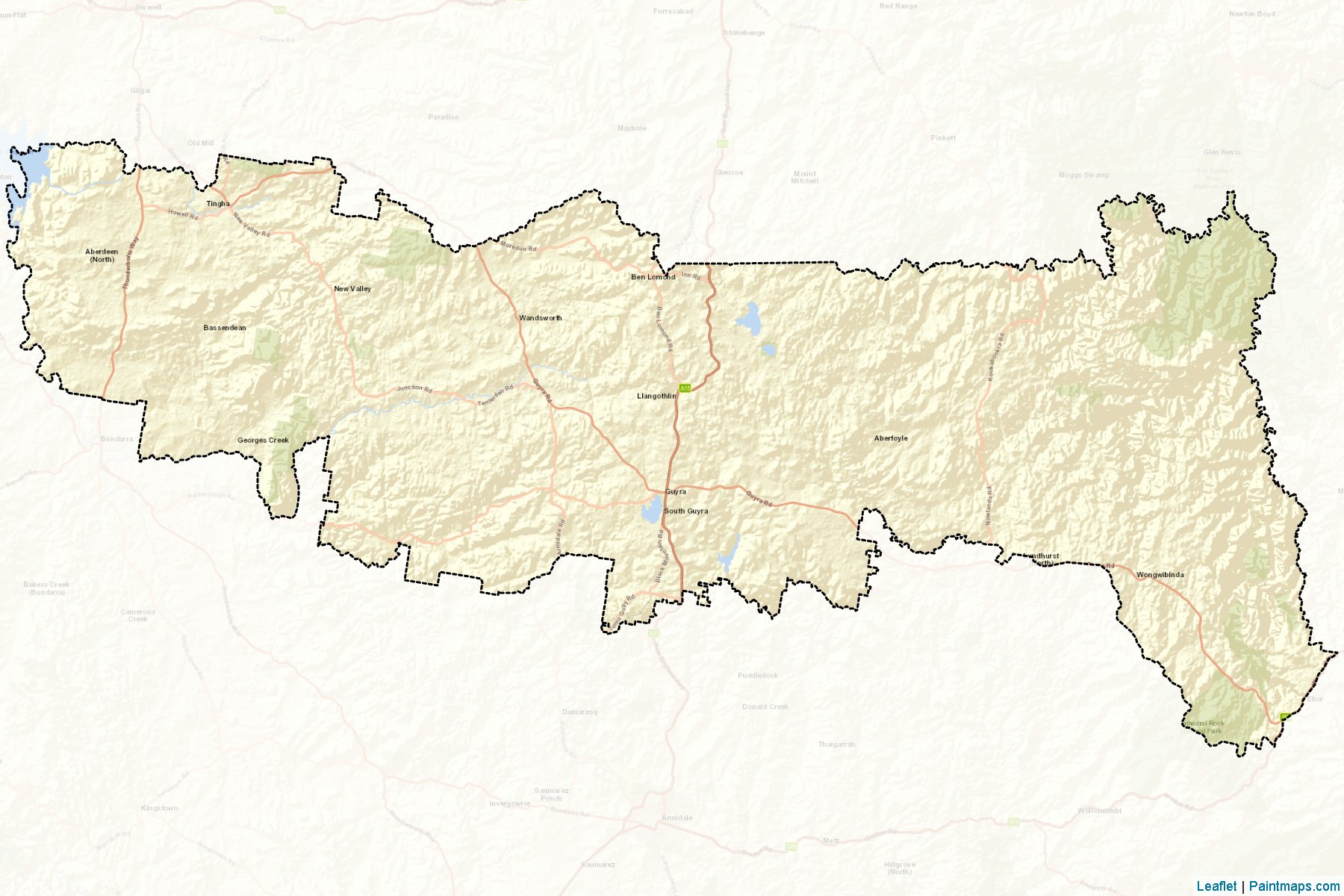 Guyra (New South Wales) Map Cropping Samples-2