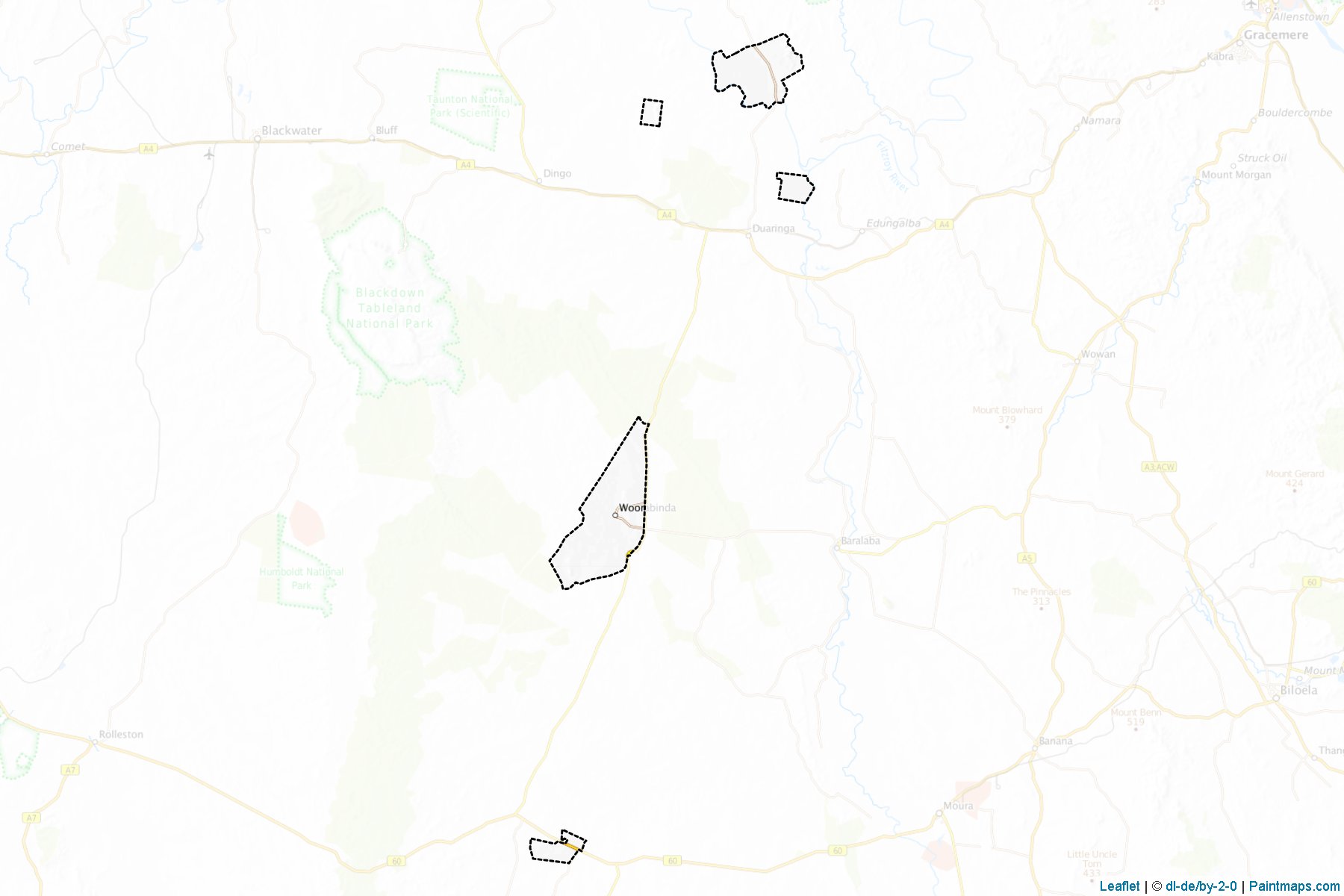 Woorabinda (Queensland) Map Cropping Samples-1