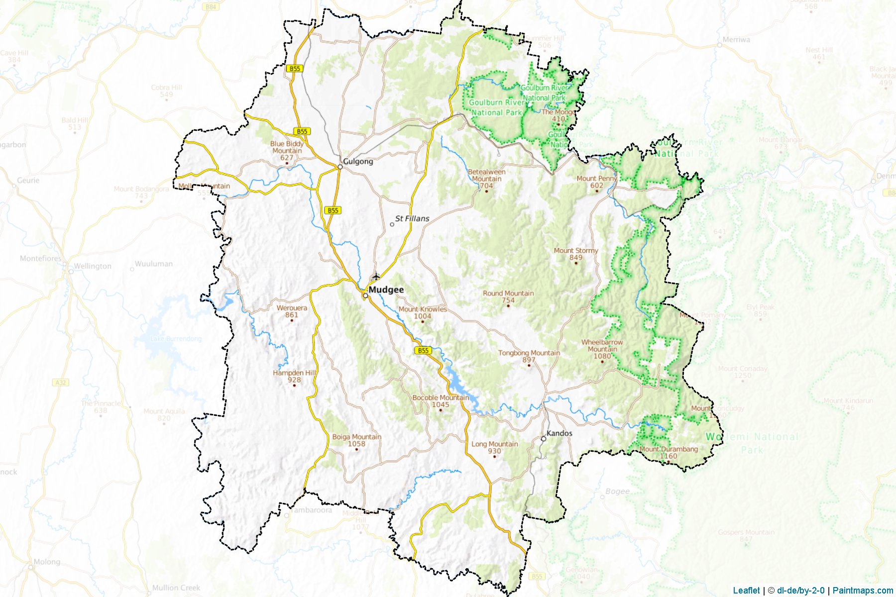 Mid-Western Regional (New South Wales) Map Cropping Samples-1