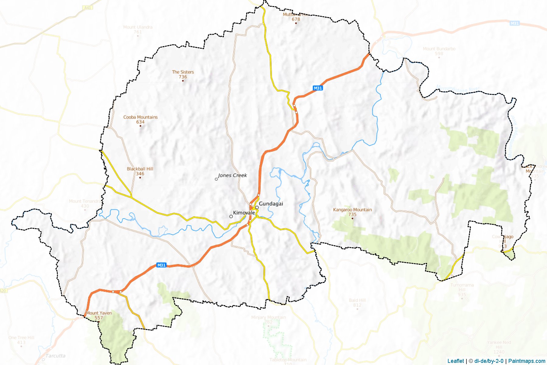 Gundagai (New South Wales) Map Cropping Samples-1