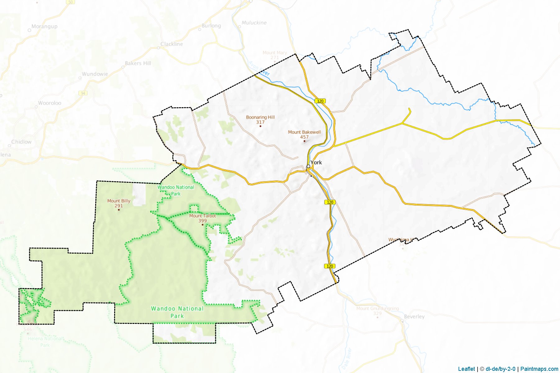 Muestras de recorte de mapas York (Western Australia)-1