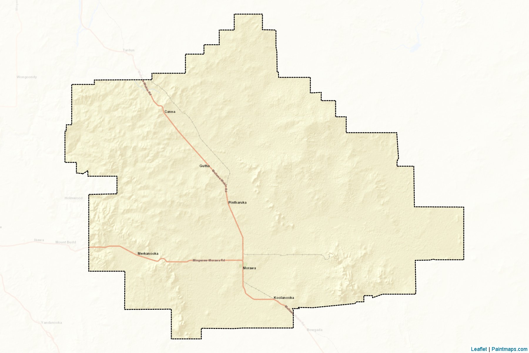 Morawa (Western Australia) Map Cropping Samples-2