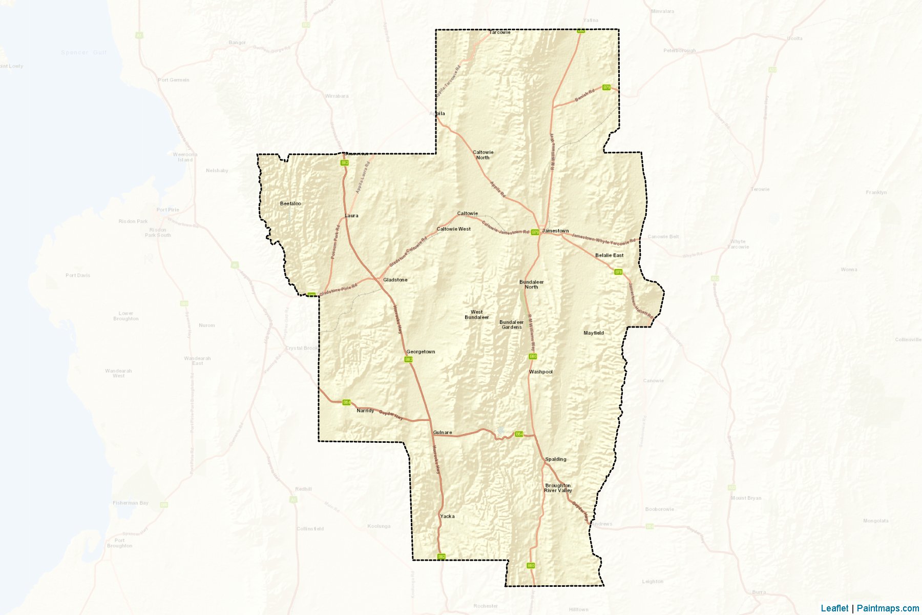 Northern Areas (South Australia) Map Cropping Samples-2