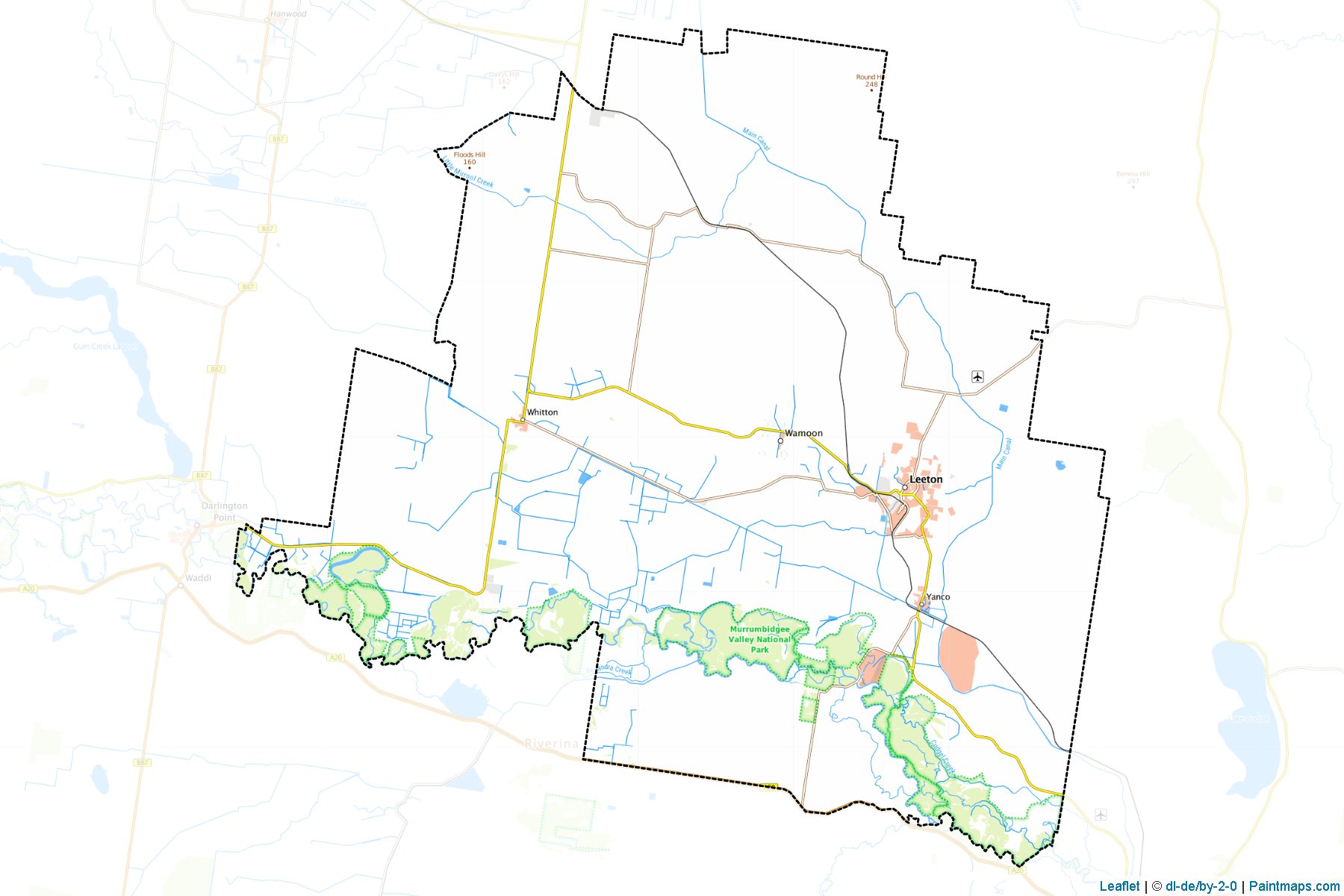 Leeton (New South Wales) Map Cropping Samples-1