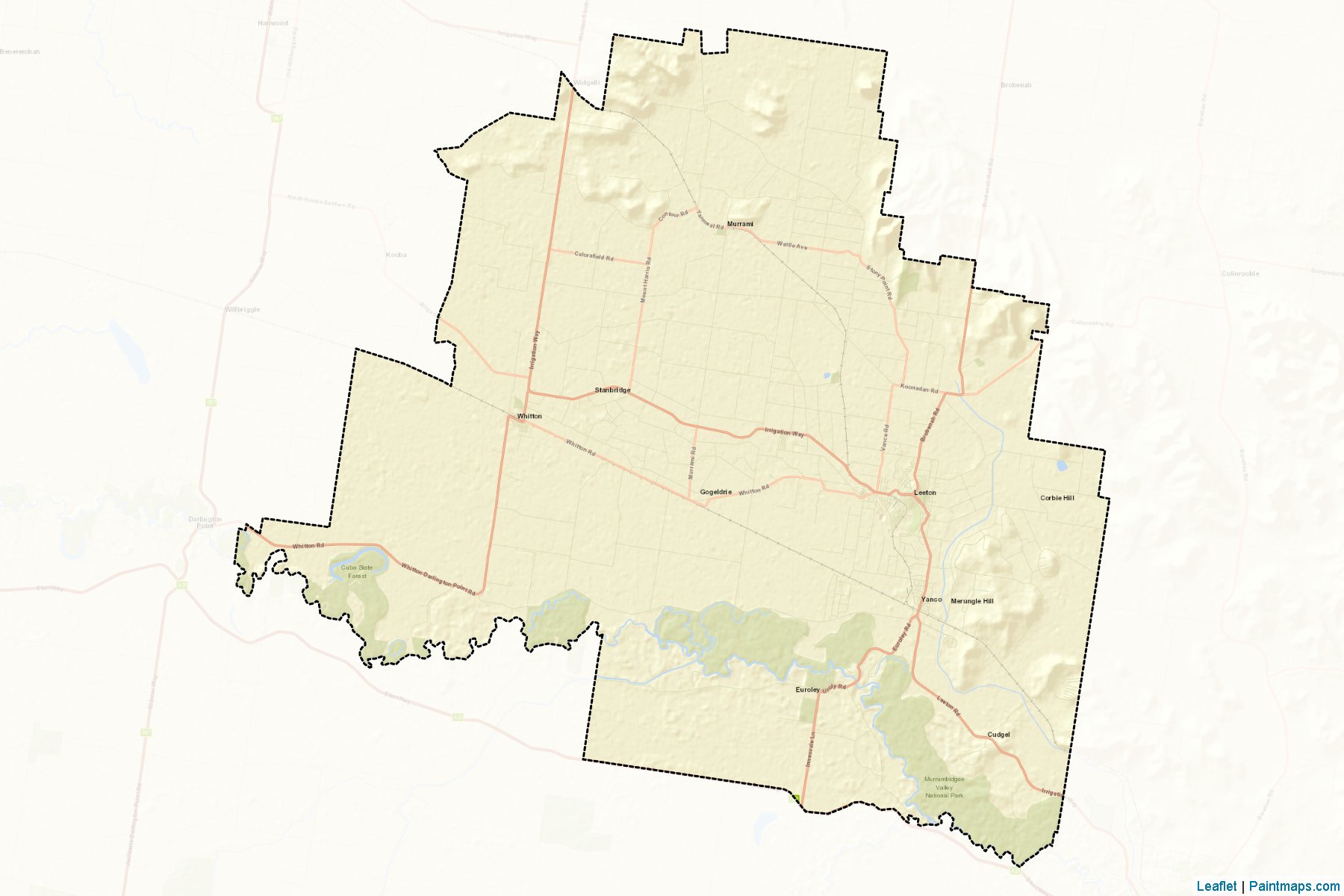 Leeton (New South Wales) Map Cropping Samples-2