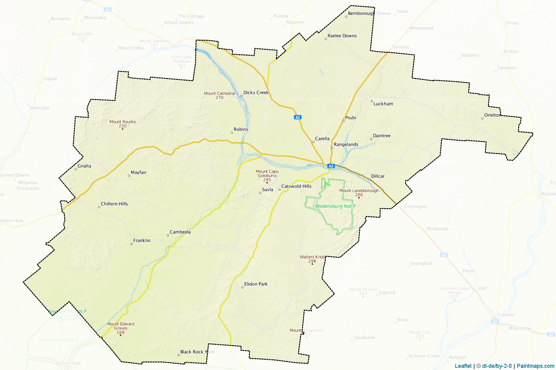 Winton (Queensland) Map Cropping Samples-1