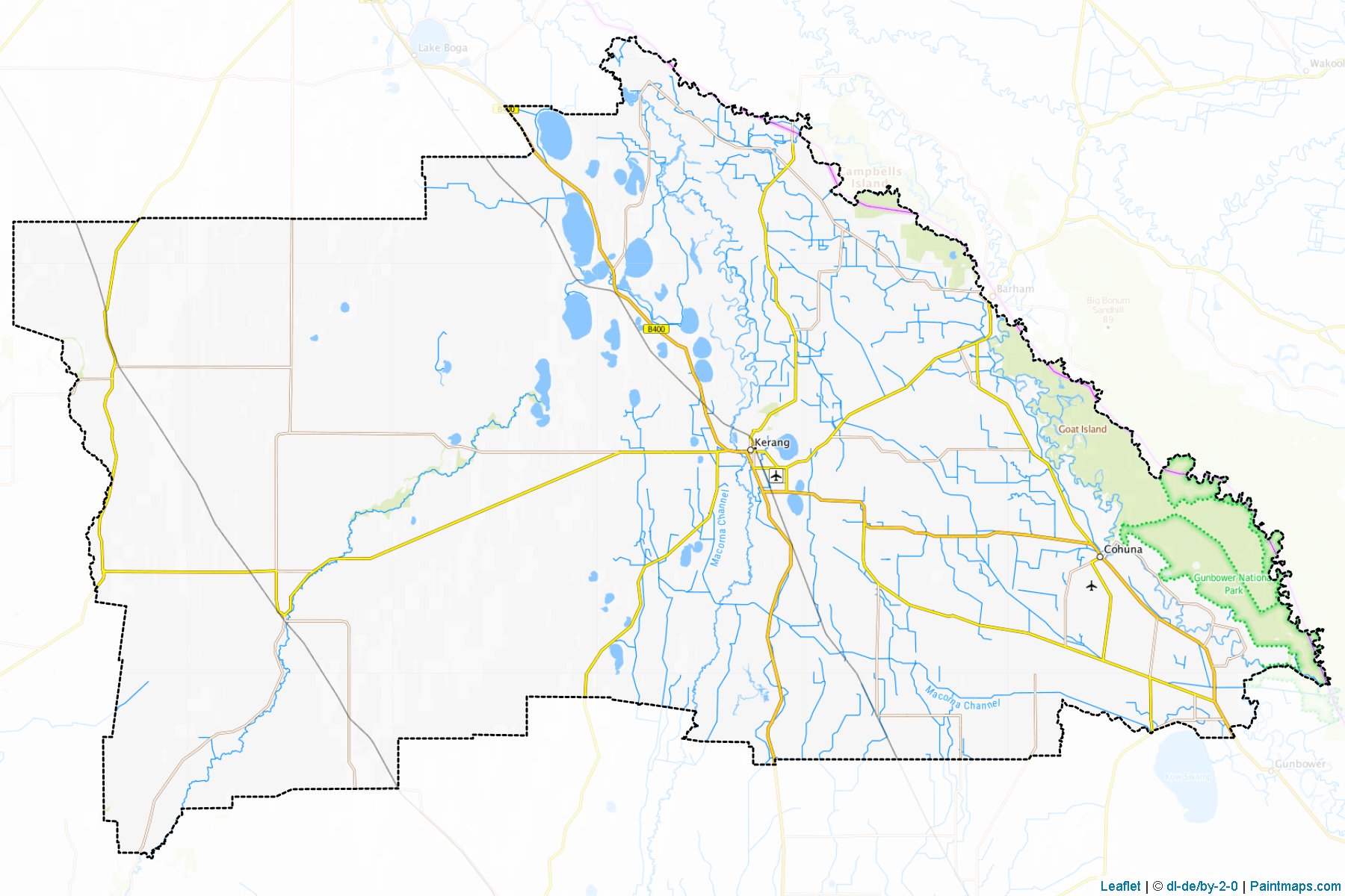 Muestras de recorte de mapas Gannawarra (Victoria)-1