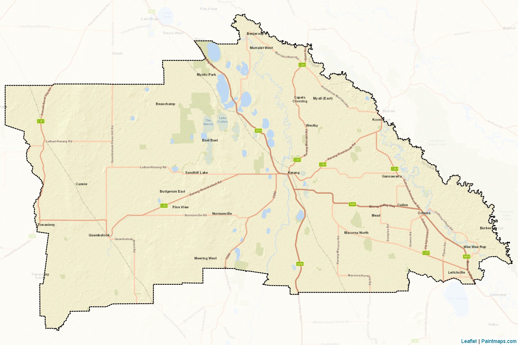 Muestras de recorte de mapas Gannawarra (Victoria)-2