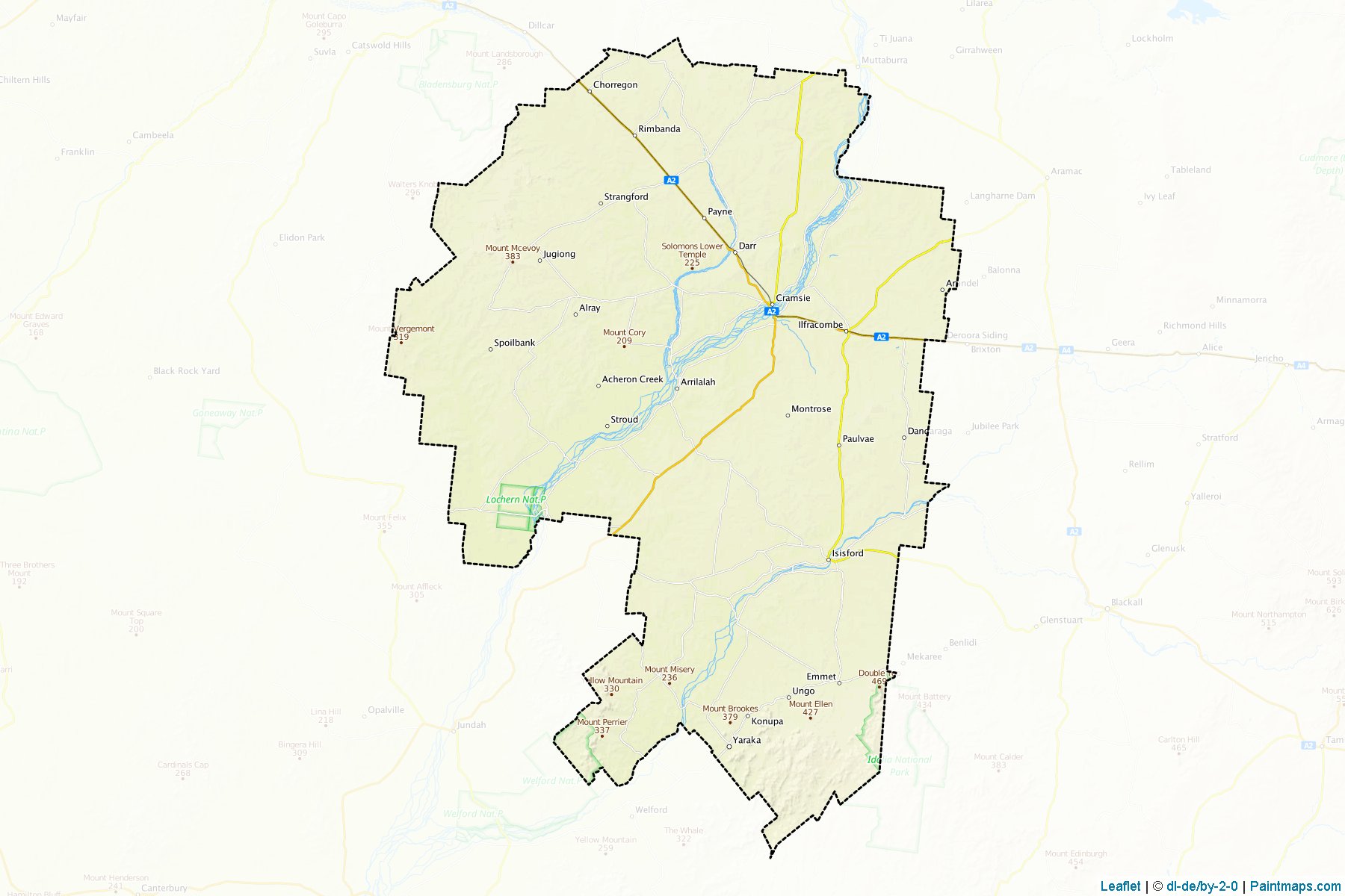 Longreach (Queensland) Map Cropping Samples-1