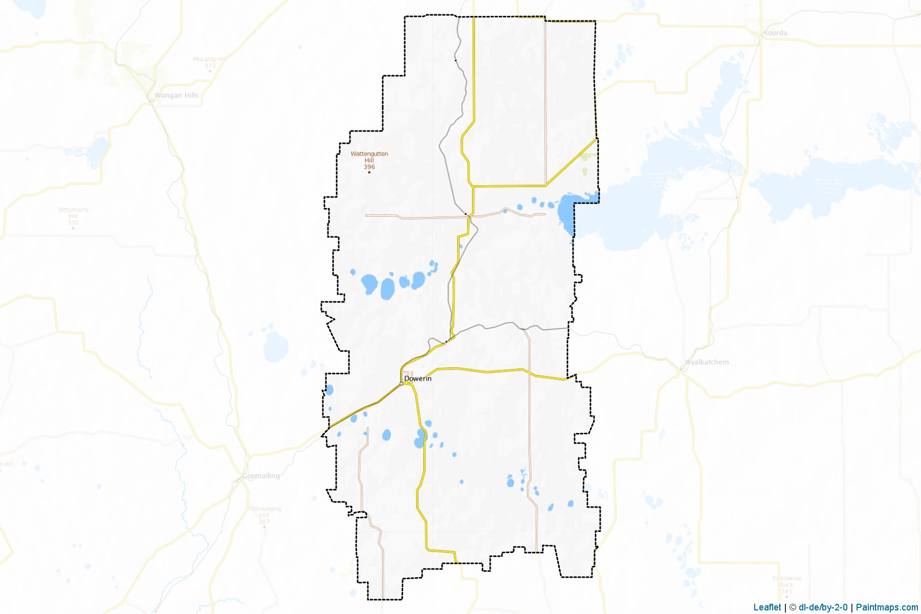 Dowerin (Western Australia) Map Cropping Samples-1