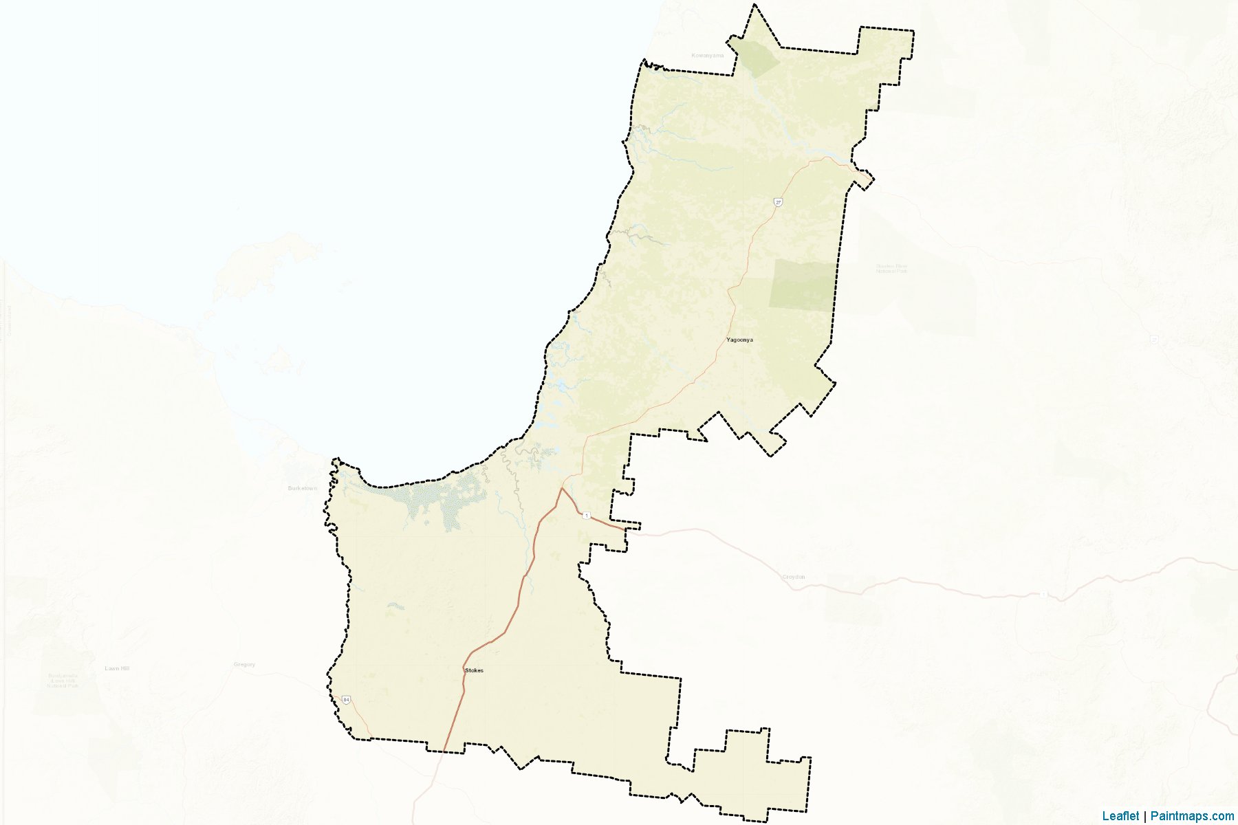 Muestras de recorte de mapas Carpentaria (Queensland)-2