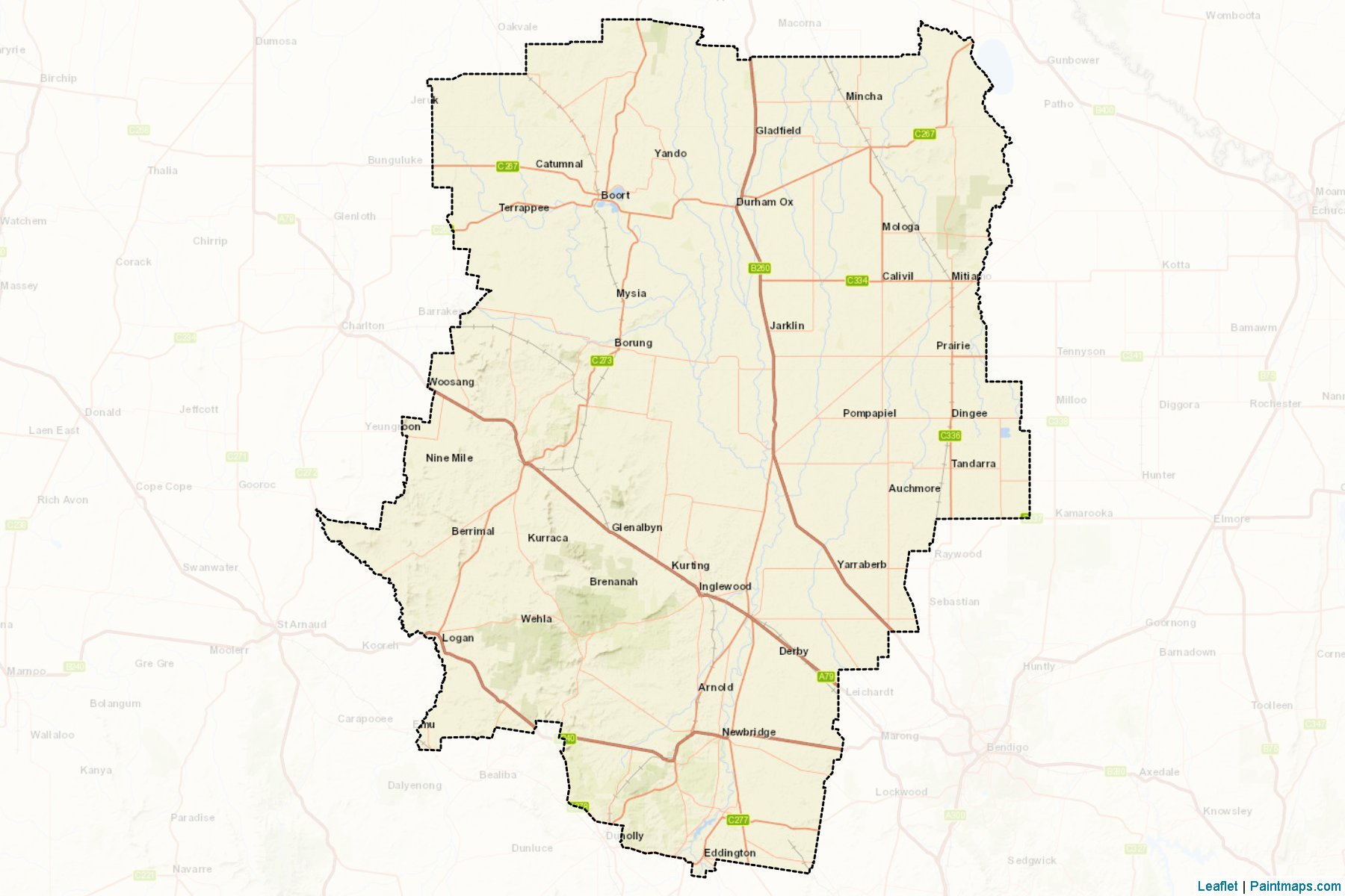 Loddon (Victoria) Map Cropping Samples-2