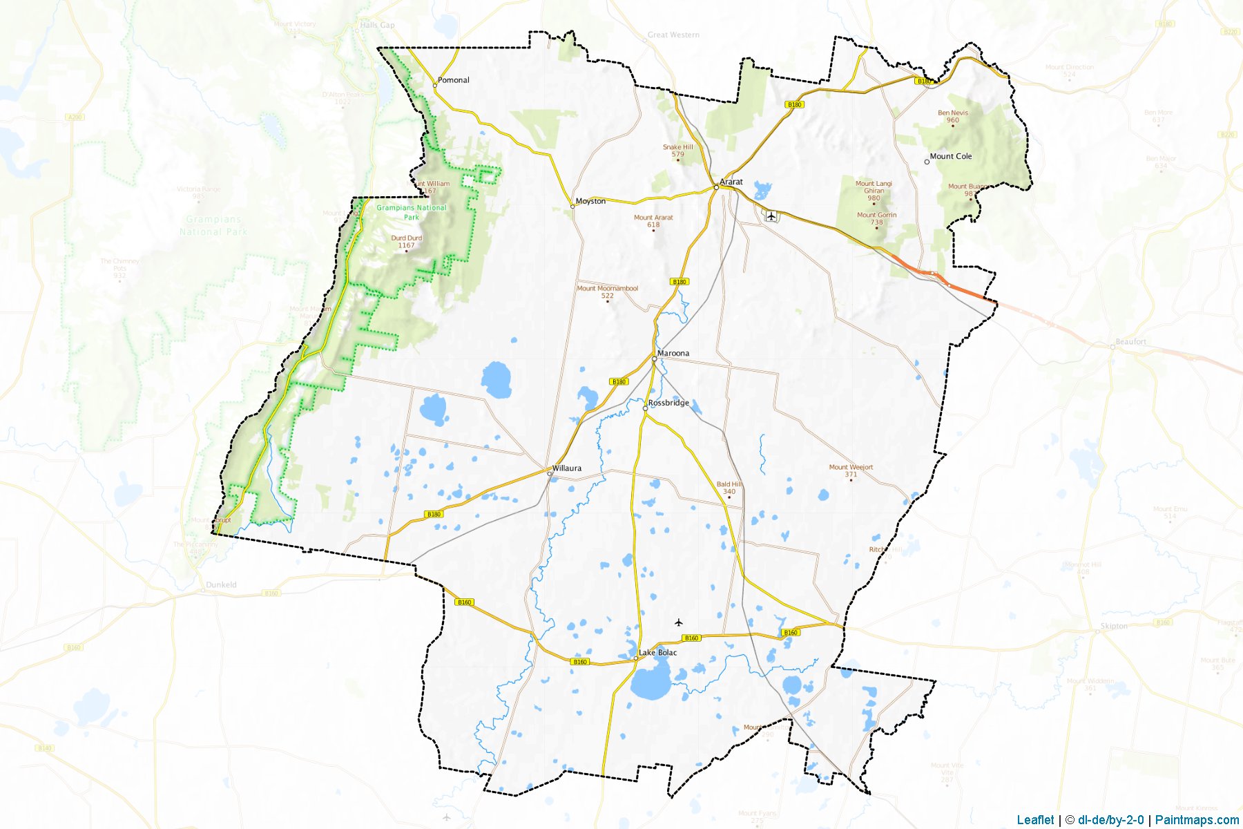 Ararat (Victoria) Map Cropping Samples-1