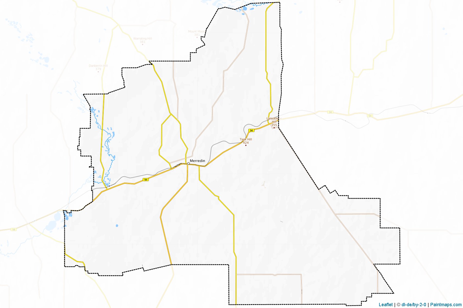 Merredin (Western Australia) Map Cropping Samples-1