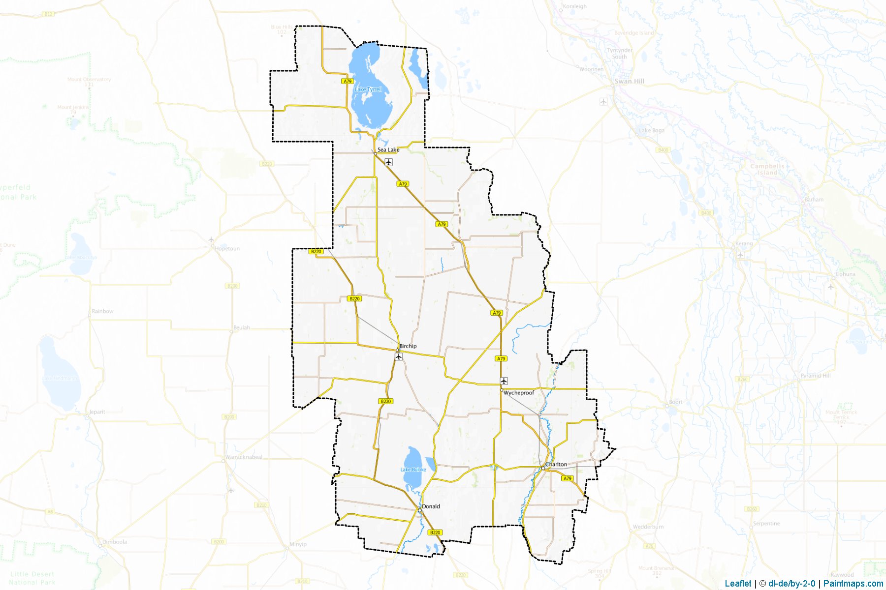 Muestras de recorte de mapas Buloke (Victoria)-1