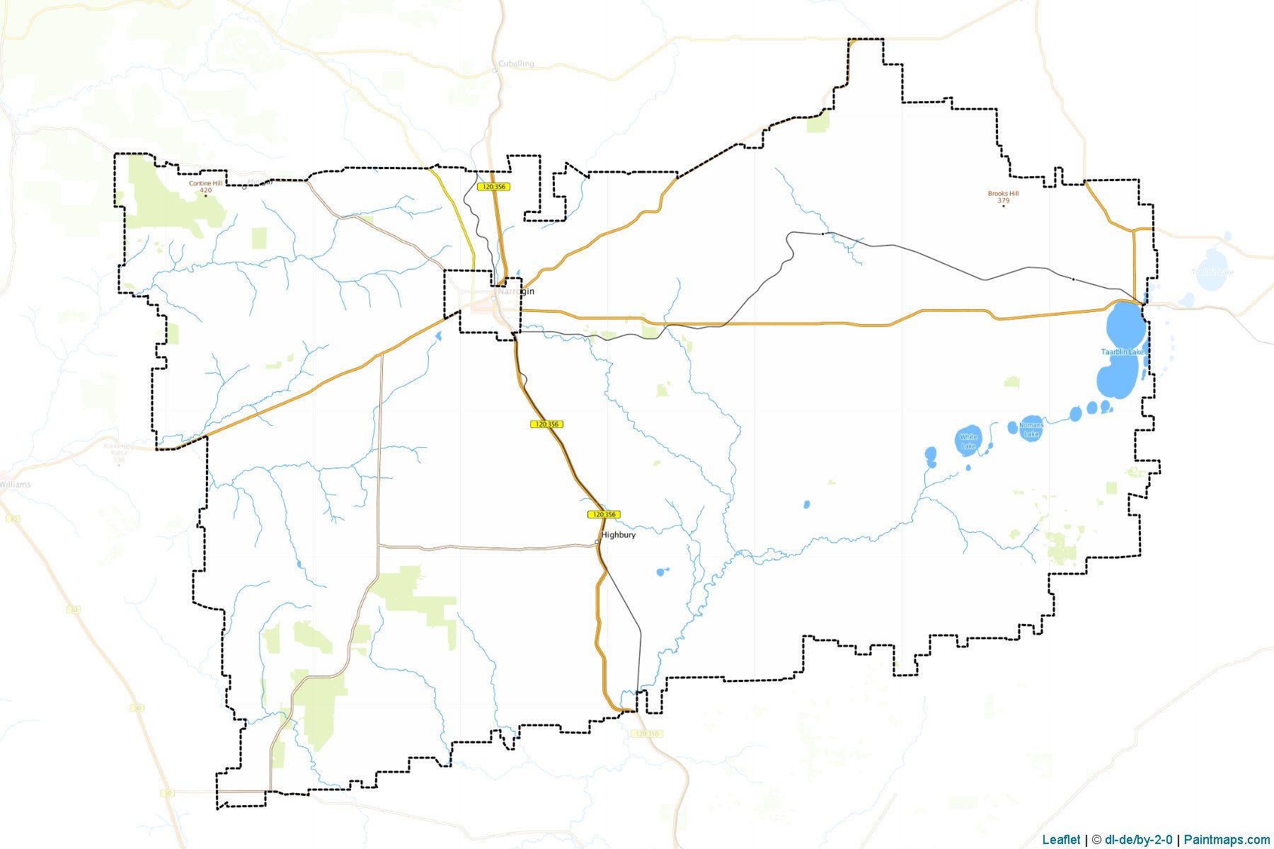 Muestras de recorte de mapas Narrogin (Western Australia)-1