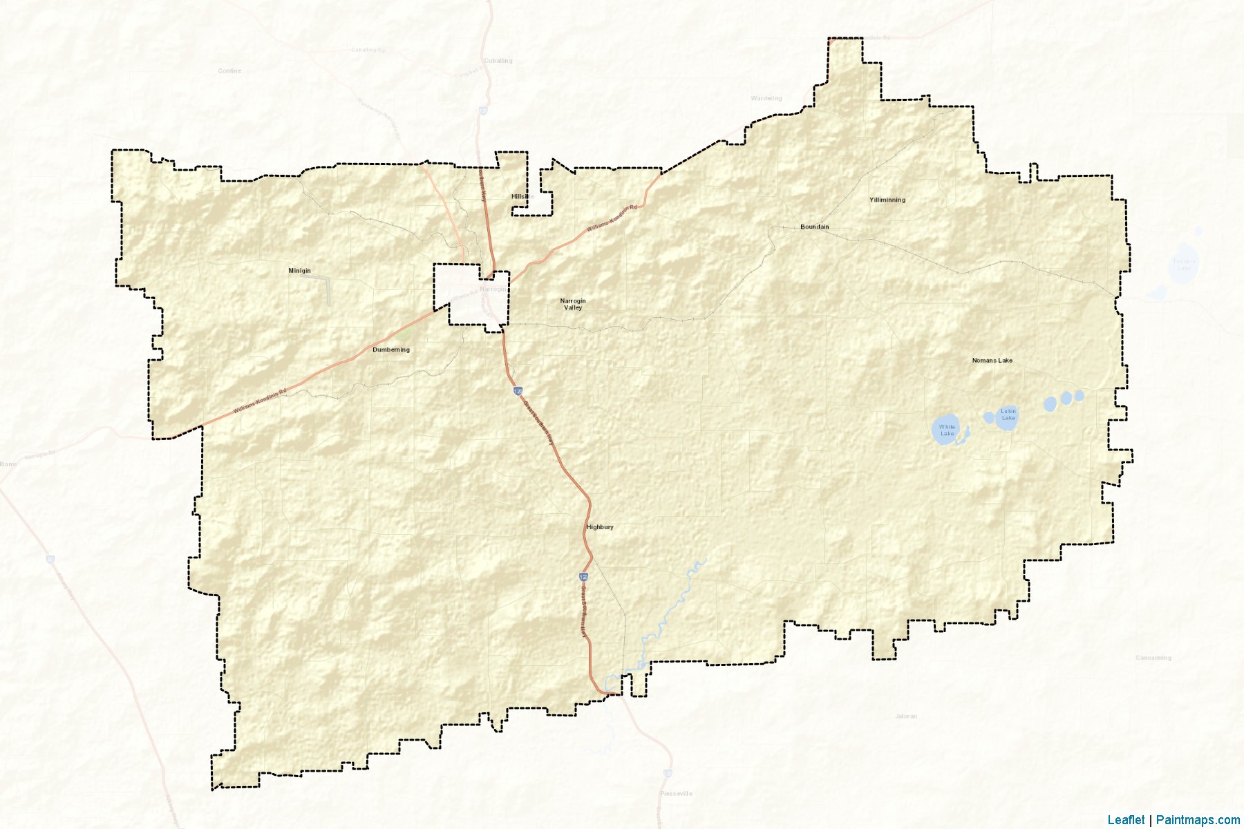 Muestras de recorte de mapas Narrogin (Western Australia)-2