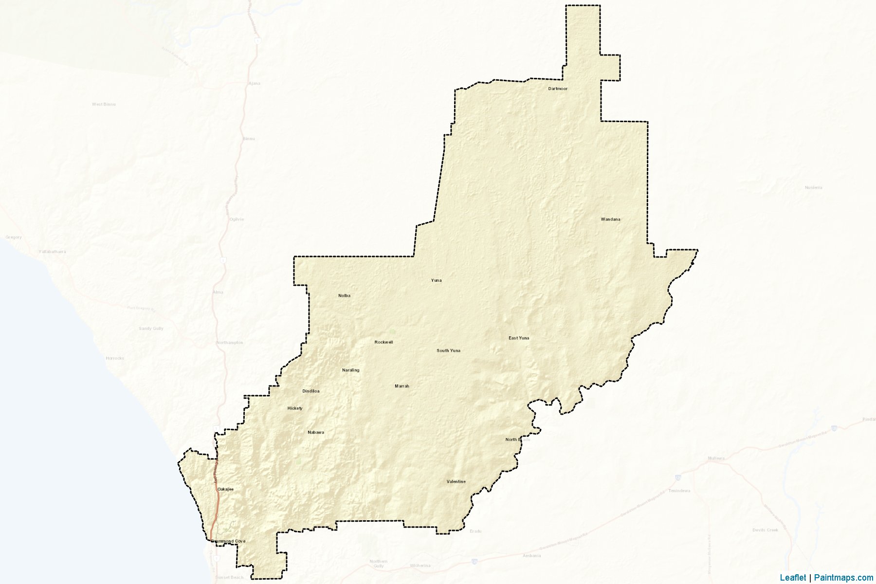 Muestras de recorte de mapas Chapman Valley (Western Australia)-2