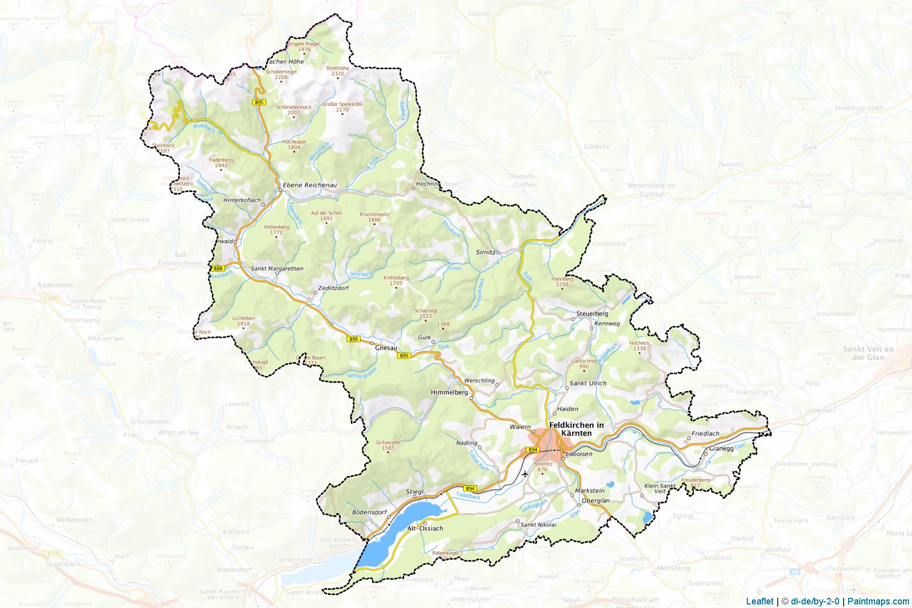 Feldkirchen (Carinthia) Map Cropping Samples-1