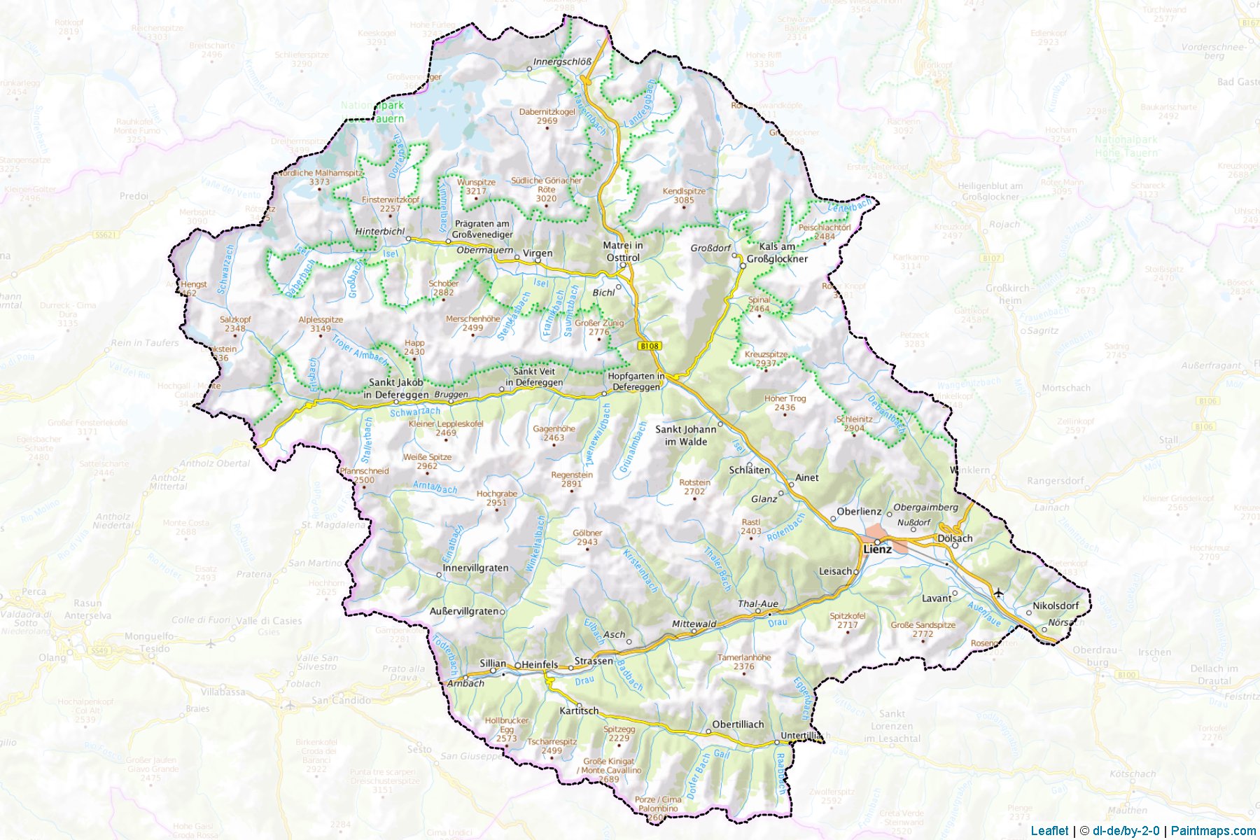 Lienz (Tyrol) Map Cropping Samples-1