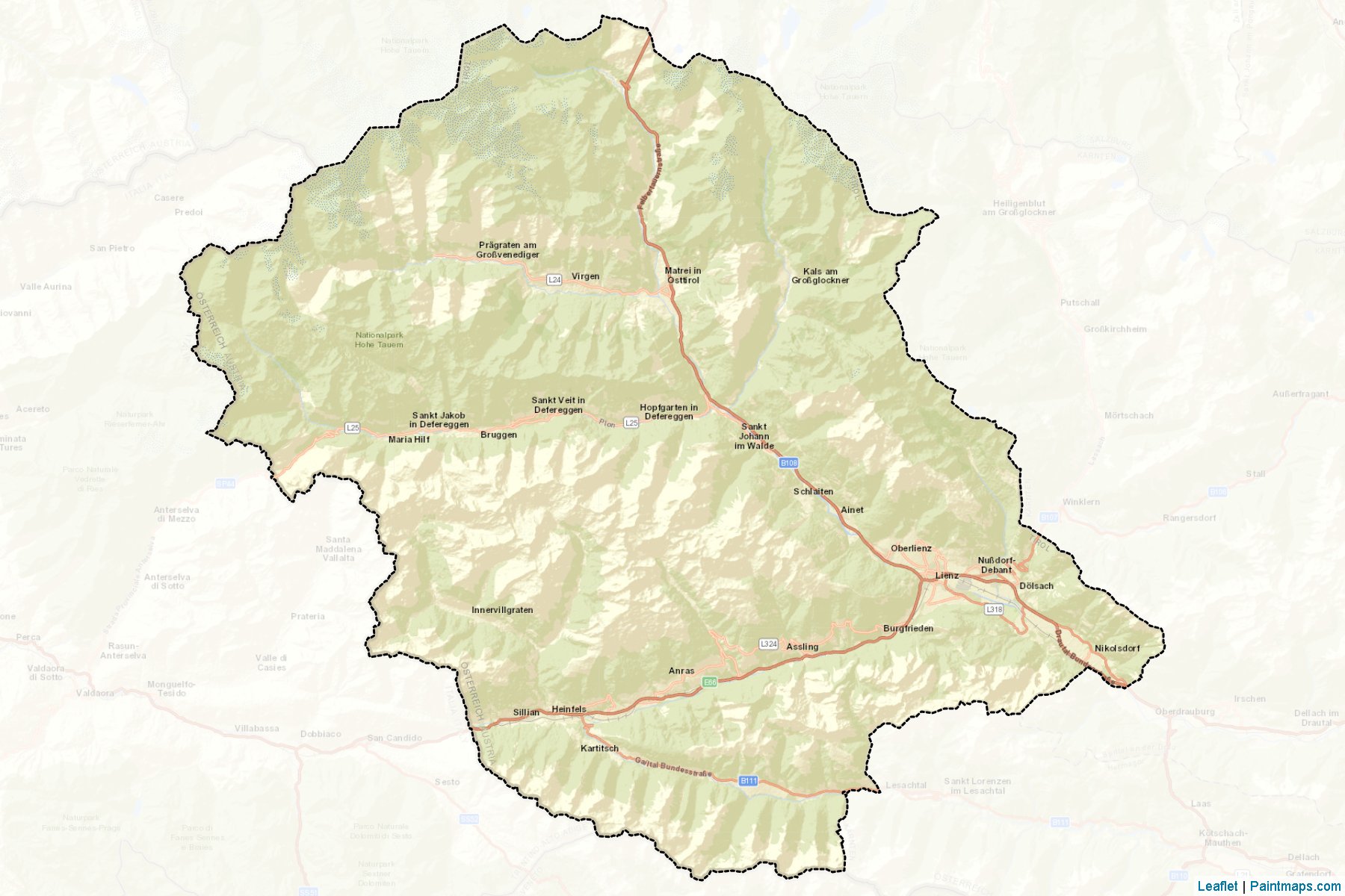 Lienz (Tyrol) Map Cropping Samples-2