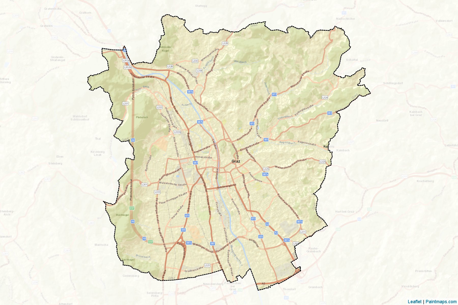 Graz (Styria) Map Cropping Samples-2